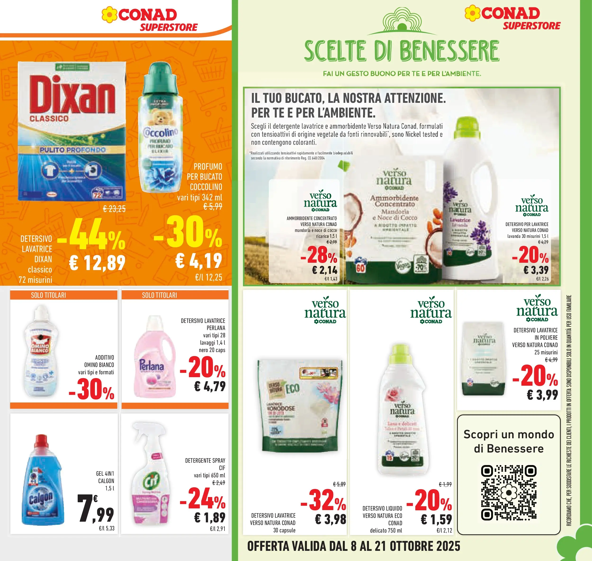 Volantino Conad dal 08/10/2025 > Anteprima | Pagina: 39 | Prodotti: Tè, Lavatrice, Cocco, Profumo