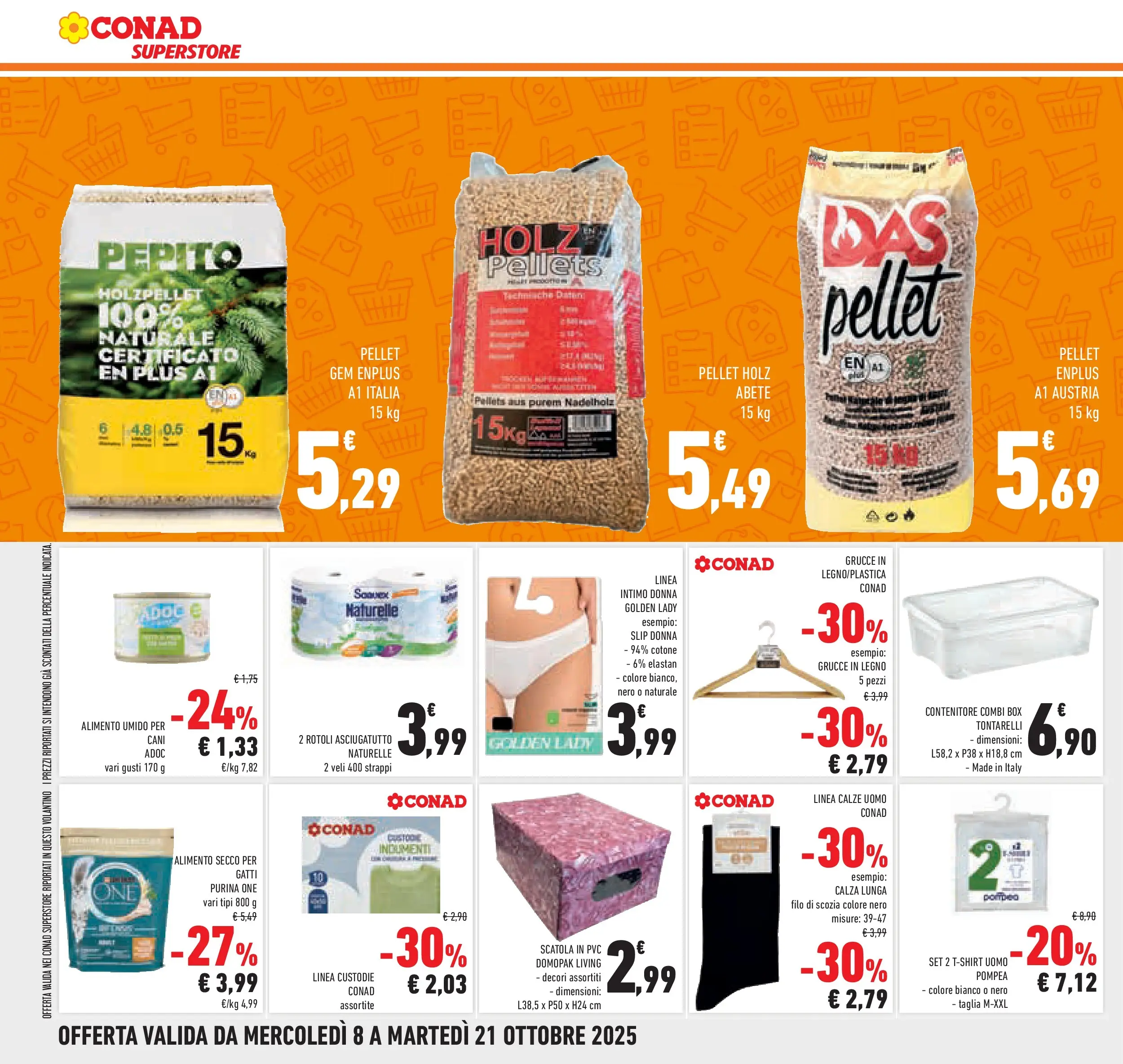 Volantino Conad dal 08/10/2025 > Anteprima | Pagina: 40 | Prodotti: T-shirt, Contenitore, Asciugatutto, Grucce