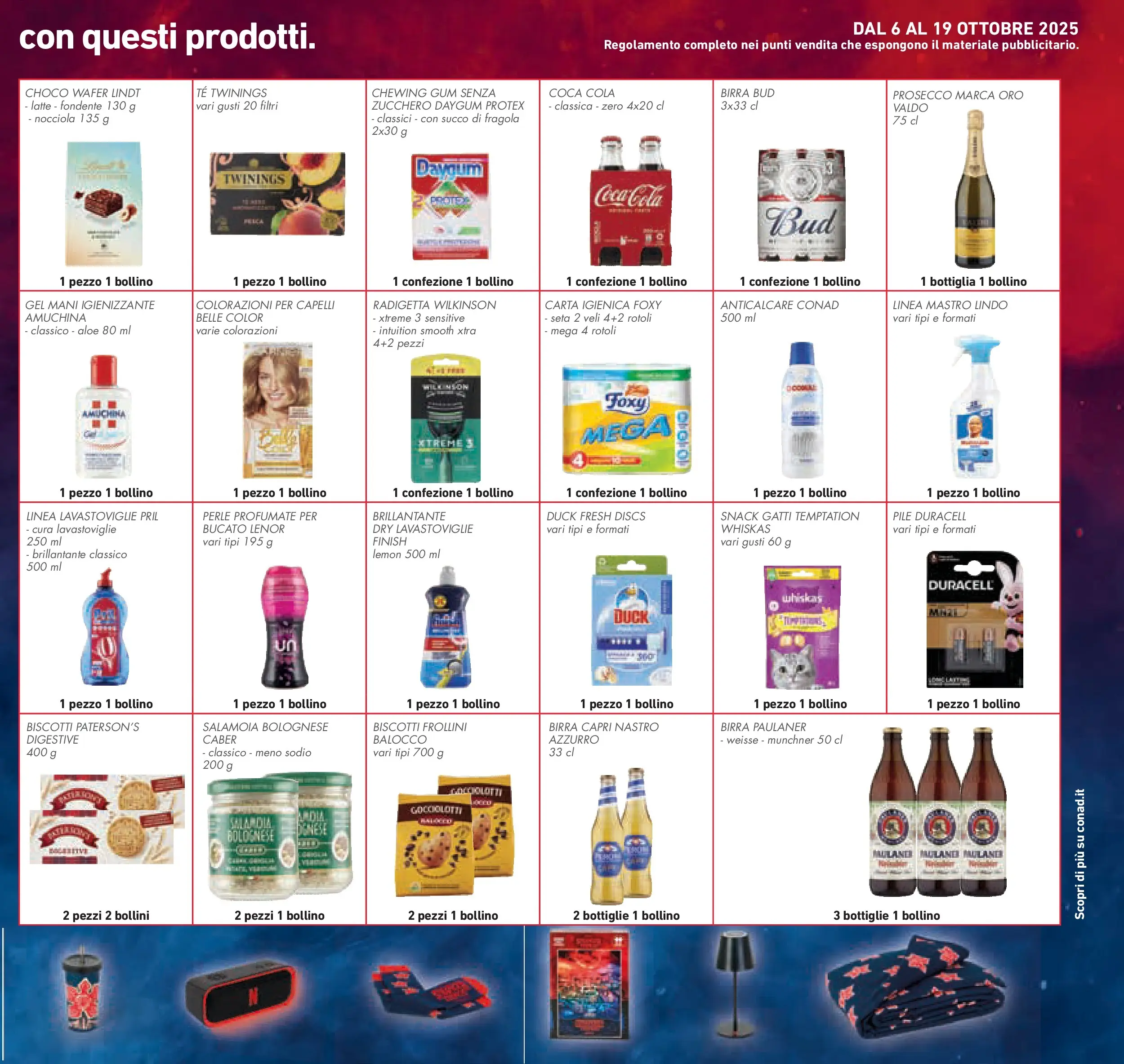 Volantino Conad dal 08/10/2025 > Anteprima | Pagina: 51 | Prodotti: Carta igienica, Birra, Anticalcare, Frollini