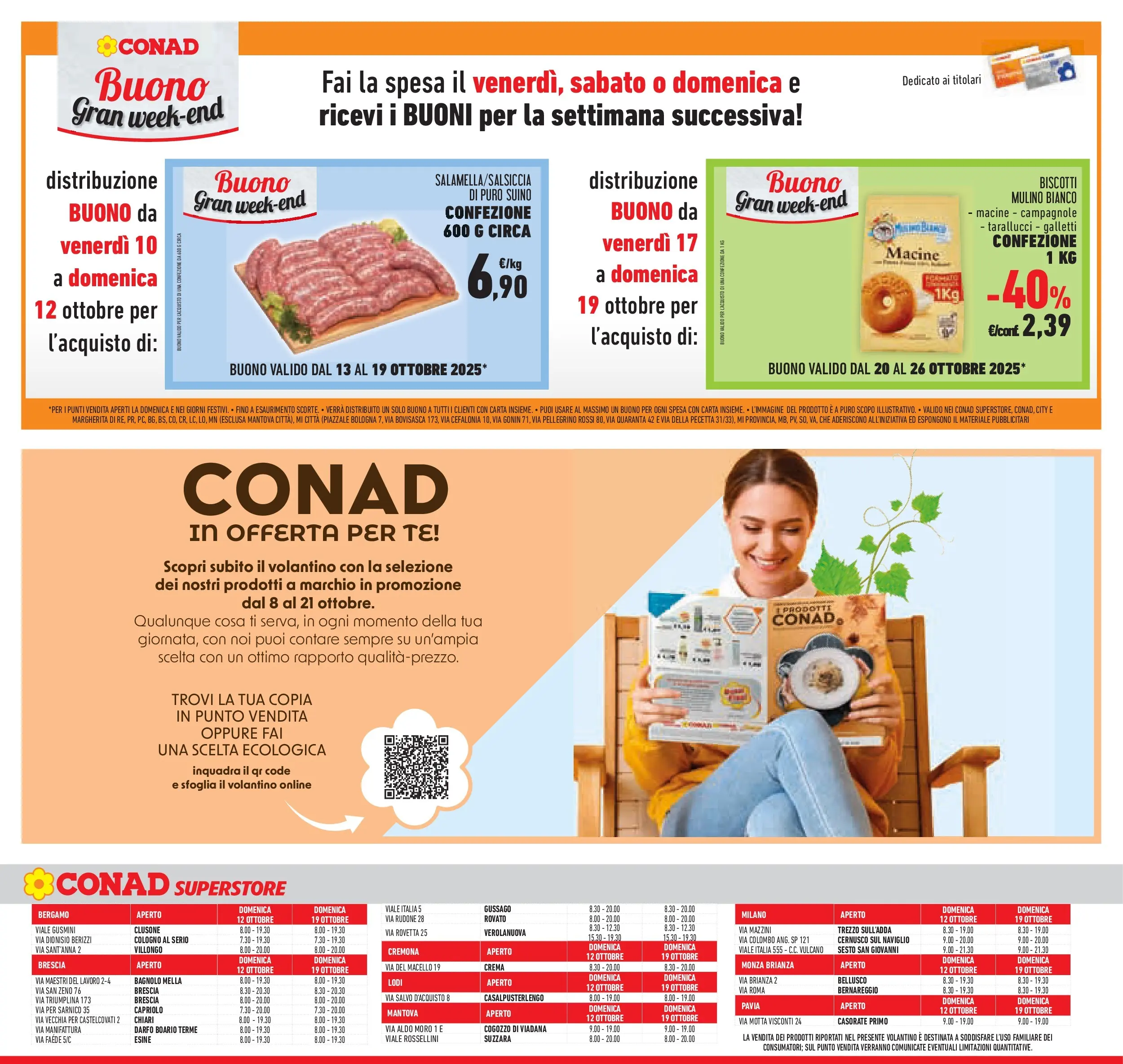 Volantino Conad dal 08/10/2025 > Anteprima | Pagina: 56 | Prodotti: Crema, Tè, Biscotti, Suino