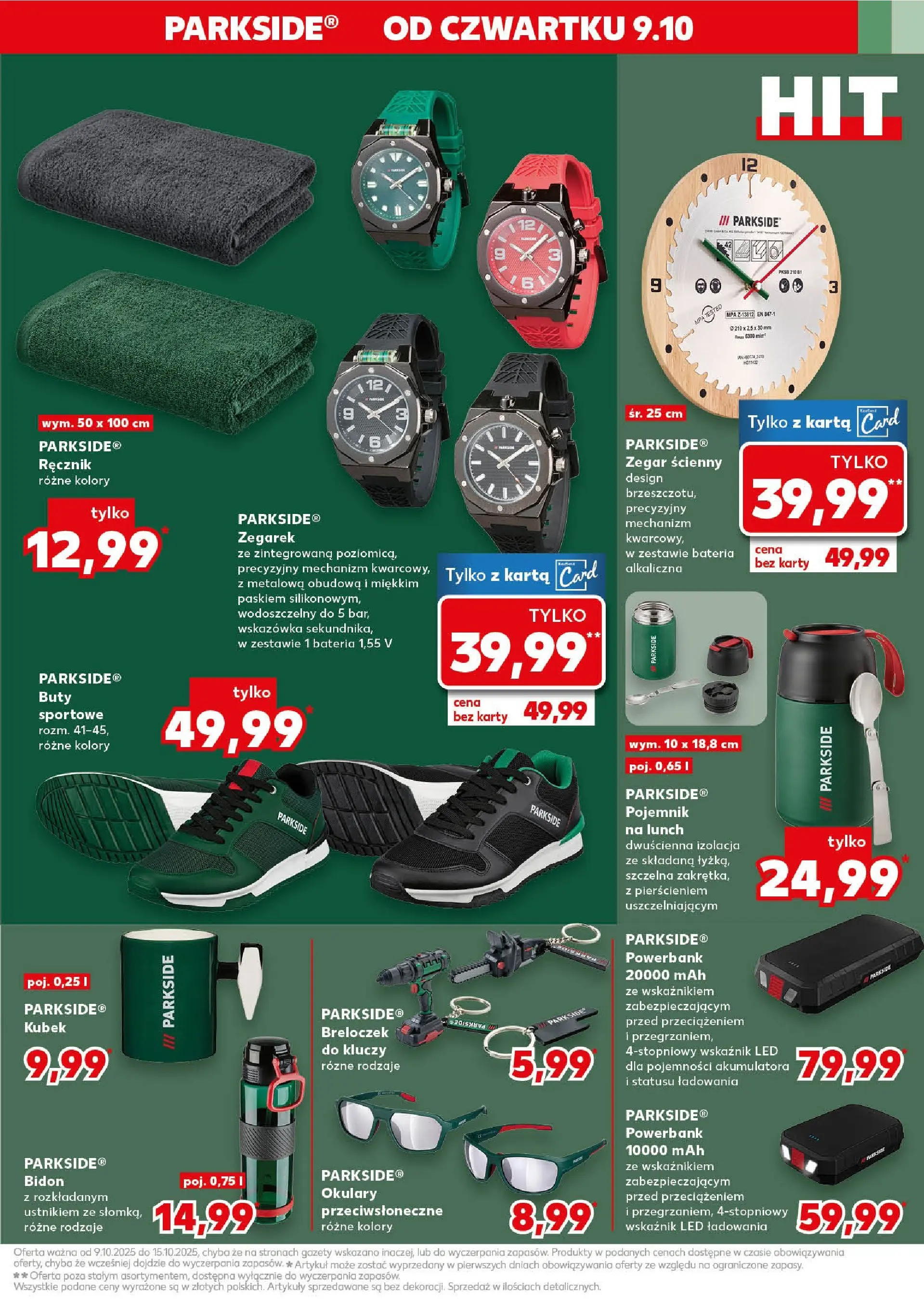 Kaufland gazetka - Mega okazje od 09.10.2025 - od jutra PDF | Strona: 13 | Produkty: Zegarek, Okulary, Powerbank, Bateria