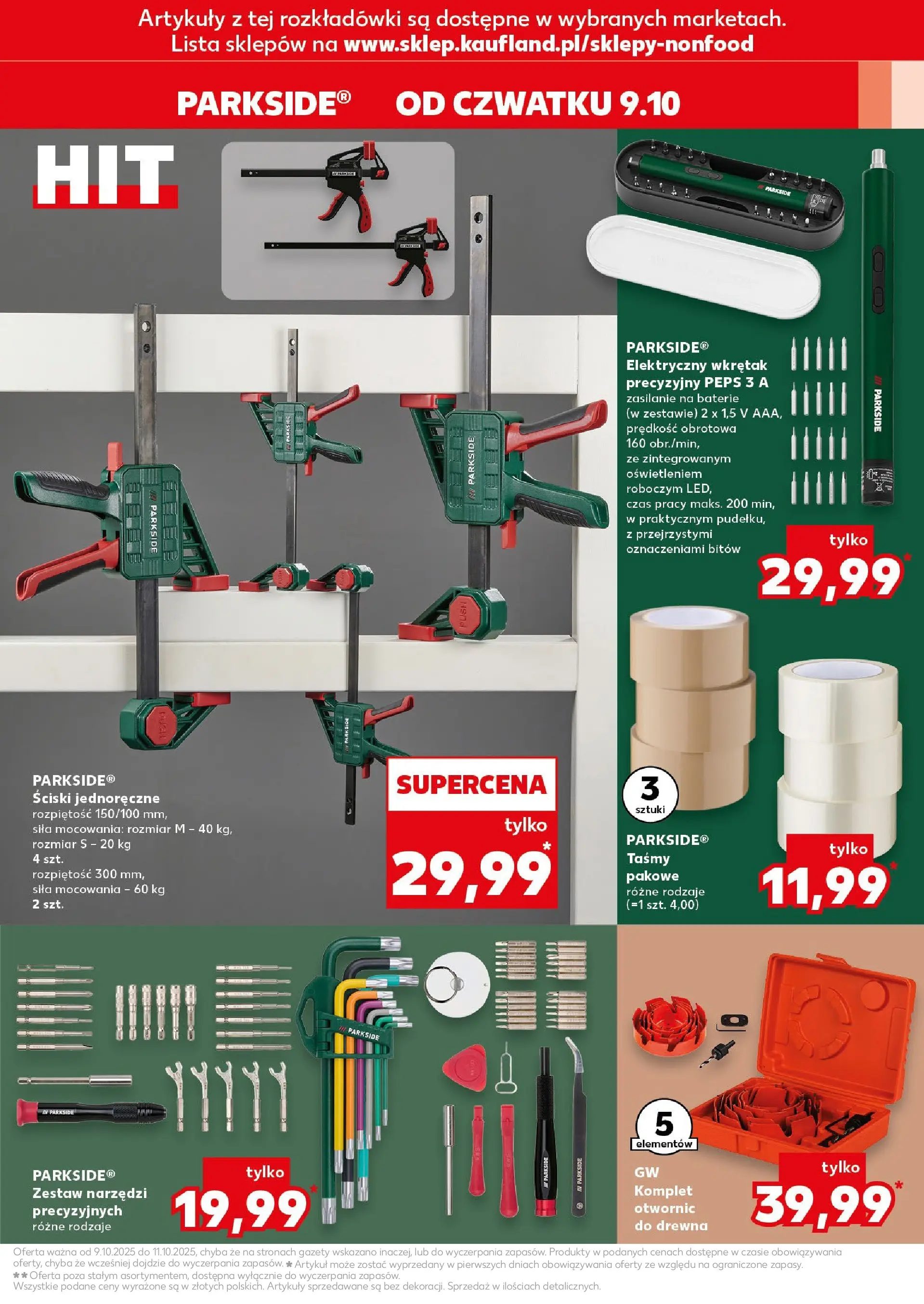 Kaufland gazetka - Mega okazje od 09.10.2025 - od jutra PDF | Strona: 15 | Produkty: Baterie, Zestaw narzędzi