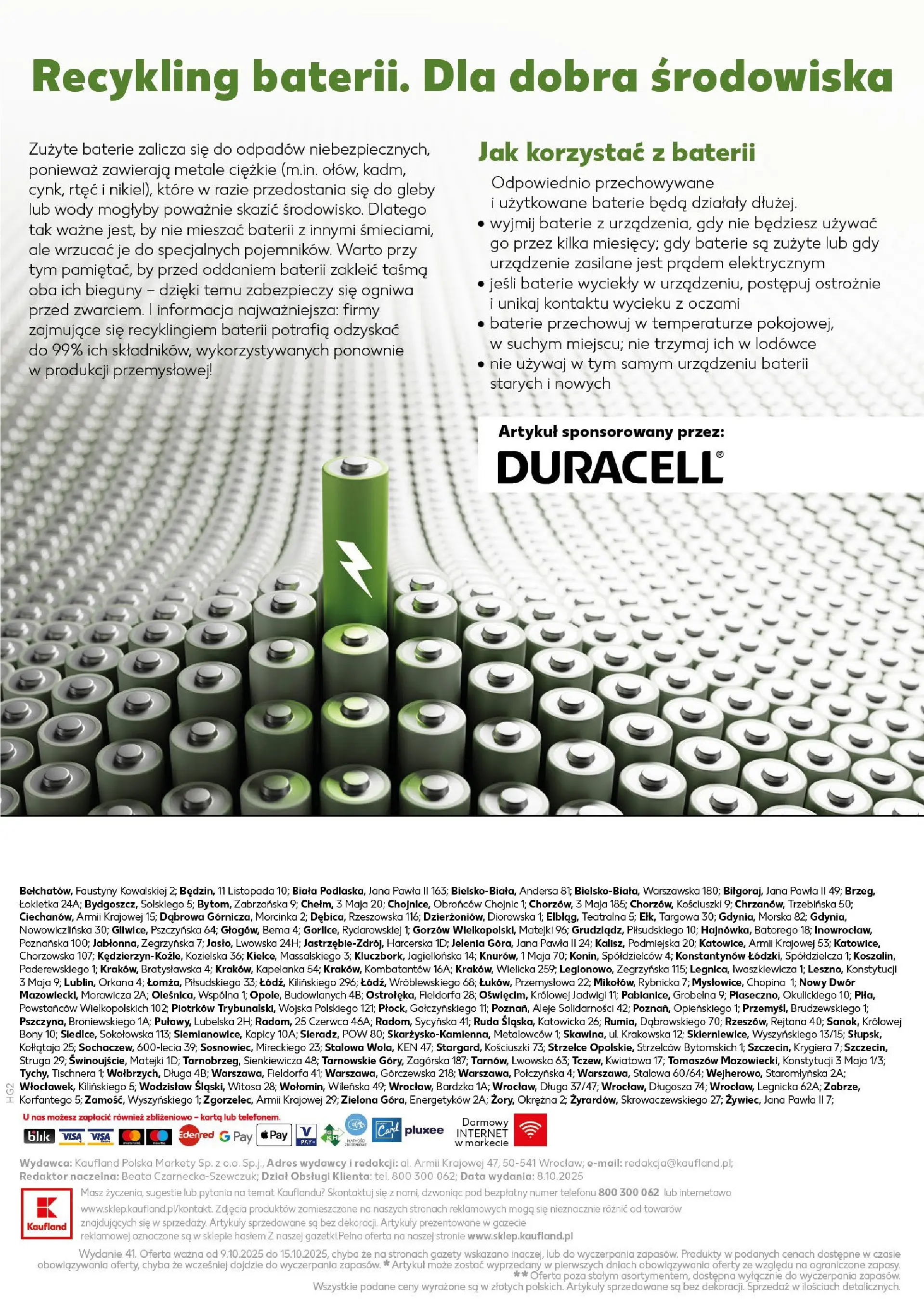 Kaufland gazetka - Mega okazje od 09.10.2025 - od jutra PDF | Strona: 20 | Produkty: Karta, Baterie
