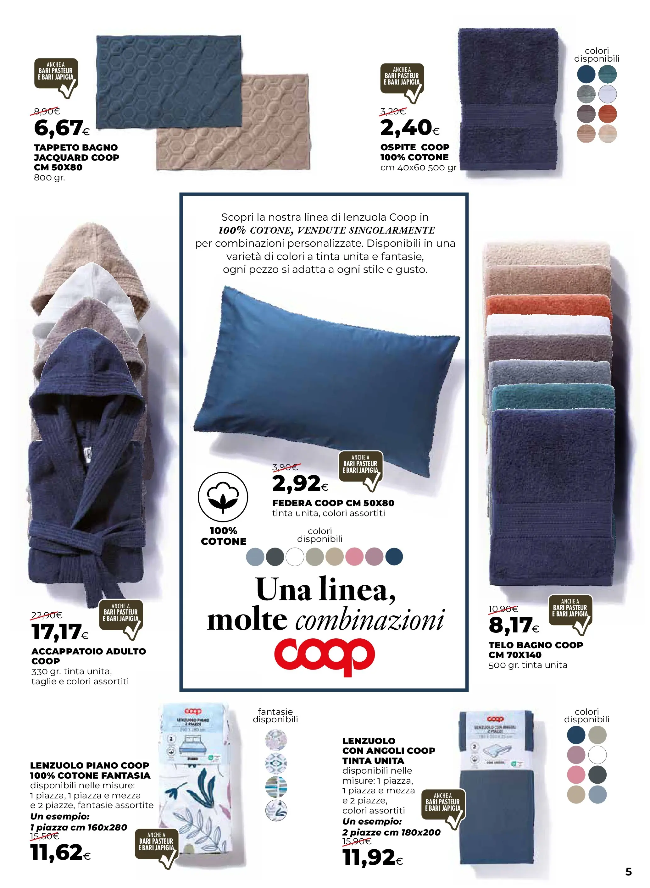 Anteprima volantino Ipercoop dal ﻿09/10/2025﻿ ﻿- nuovo offerte | Pagina: 5 | Prodotti: Accappatoio, Bagno, Federa, Lenzuola