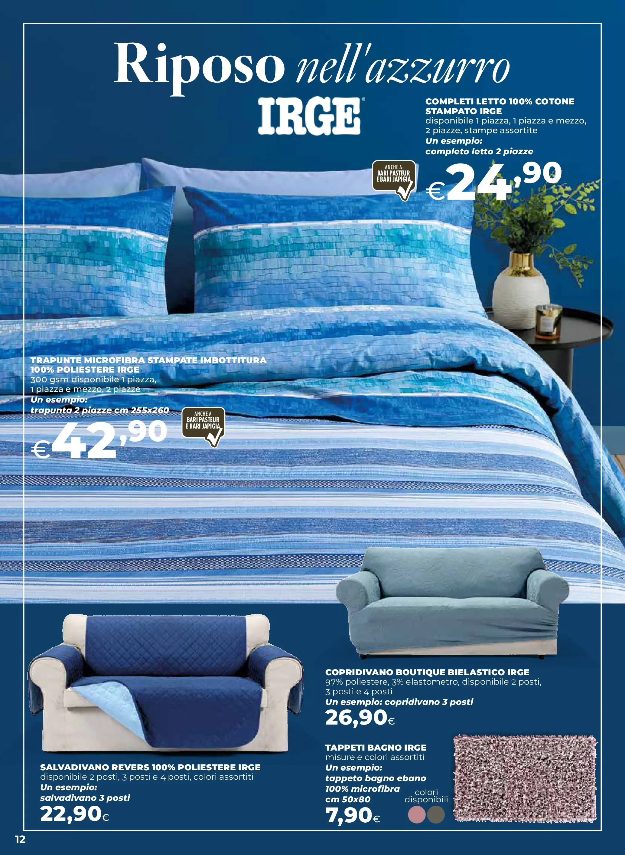 Anteprima volantino Ipercoop dal ﻿09/10/2025﻿ ﻿- nuovo offerte | Pagina: 12 | Prodotti: Copridivano, Letto, Bagno, Tappeto