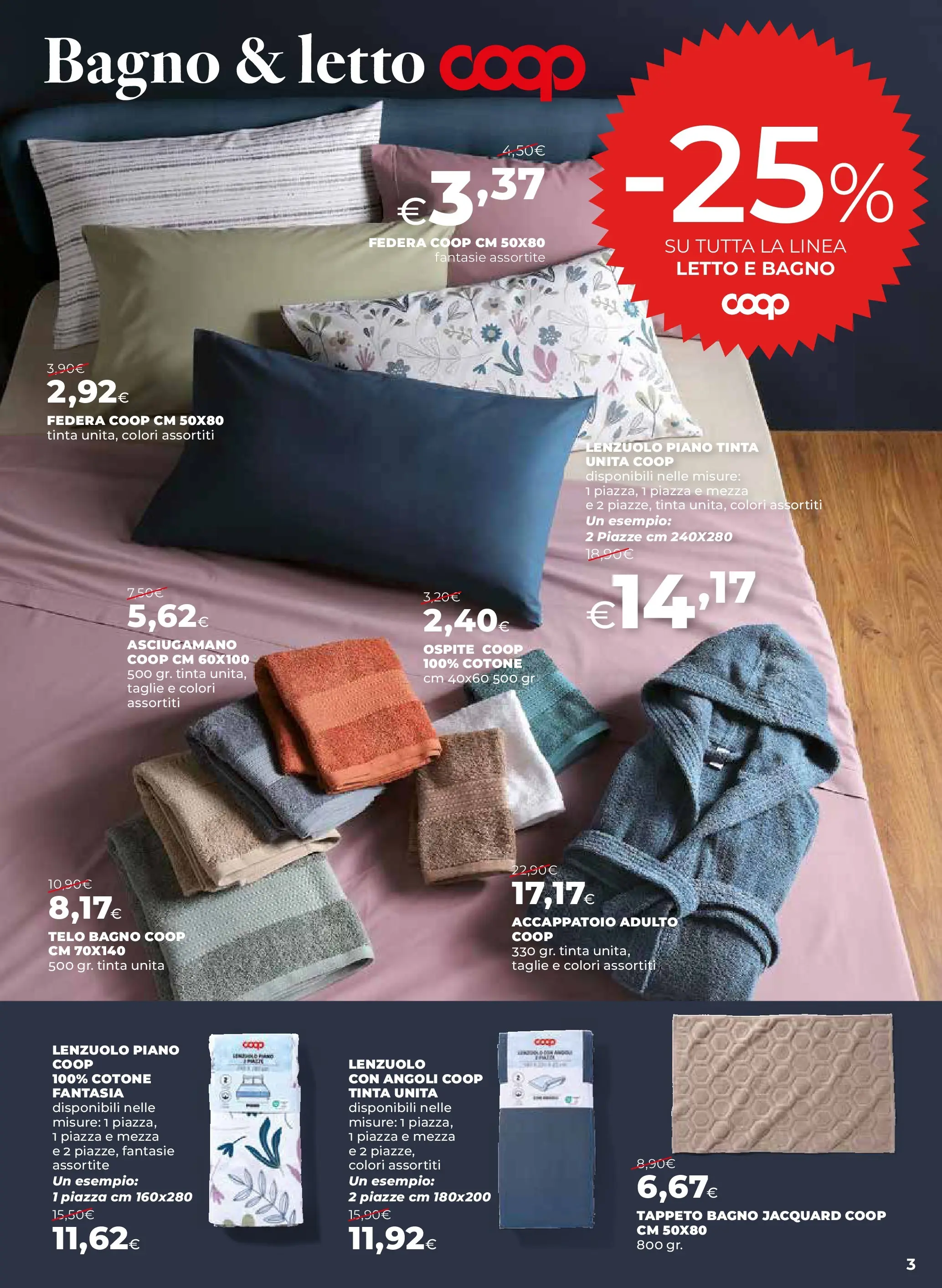 Anteprima volantino Ipercoop dal ﻿09/10/2025﻿ ﻿- nuovo offerte | Pagina: 3 | Prodotti: Letto, Asciugamano, Tappeto, Federa
