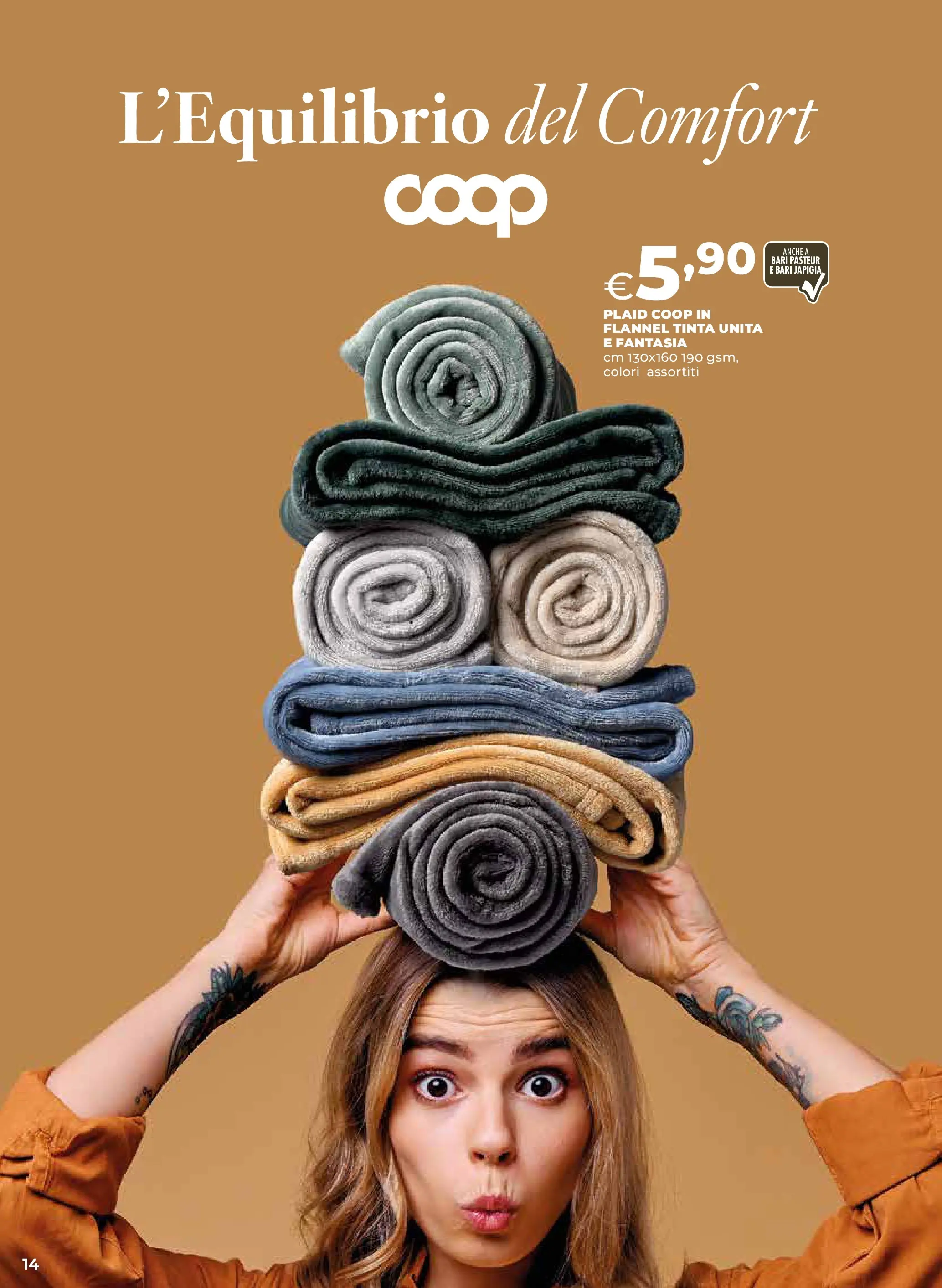 Anteprima volantino Ipercoop dal ﻿09/10/2025﻿ ﻿- nuovo offerte | Pagina: 14 | Prodotti: Plaid