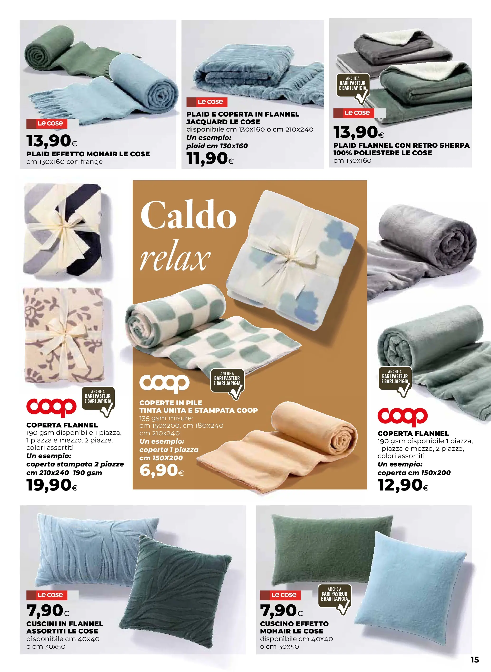 Anteprima volantino Ipercoop dal ﻿09/10/2025﻿ ﻿- nuovo offerte | Pagina: 15 | Prodotti: Pile, Plaid, Cuscino, Coperta