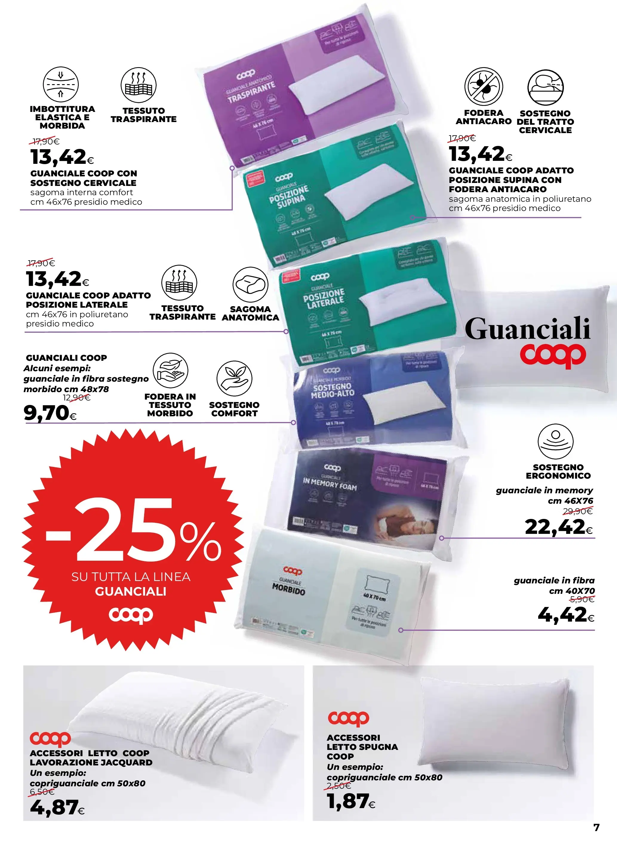 Anteprima volantino Ipercoop dal ﻿09/10/2025﻿ ﻿- nuovo offerte | Pagina: 7 | Prodotti: Spugna, Letto, Guanciale