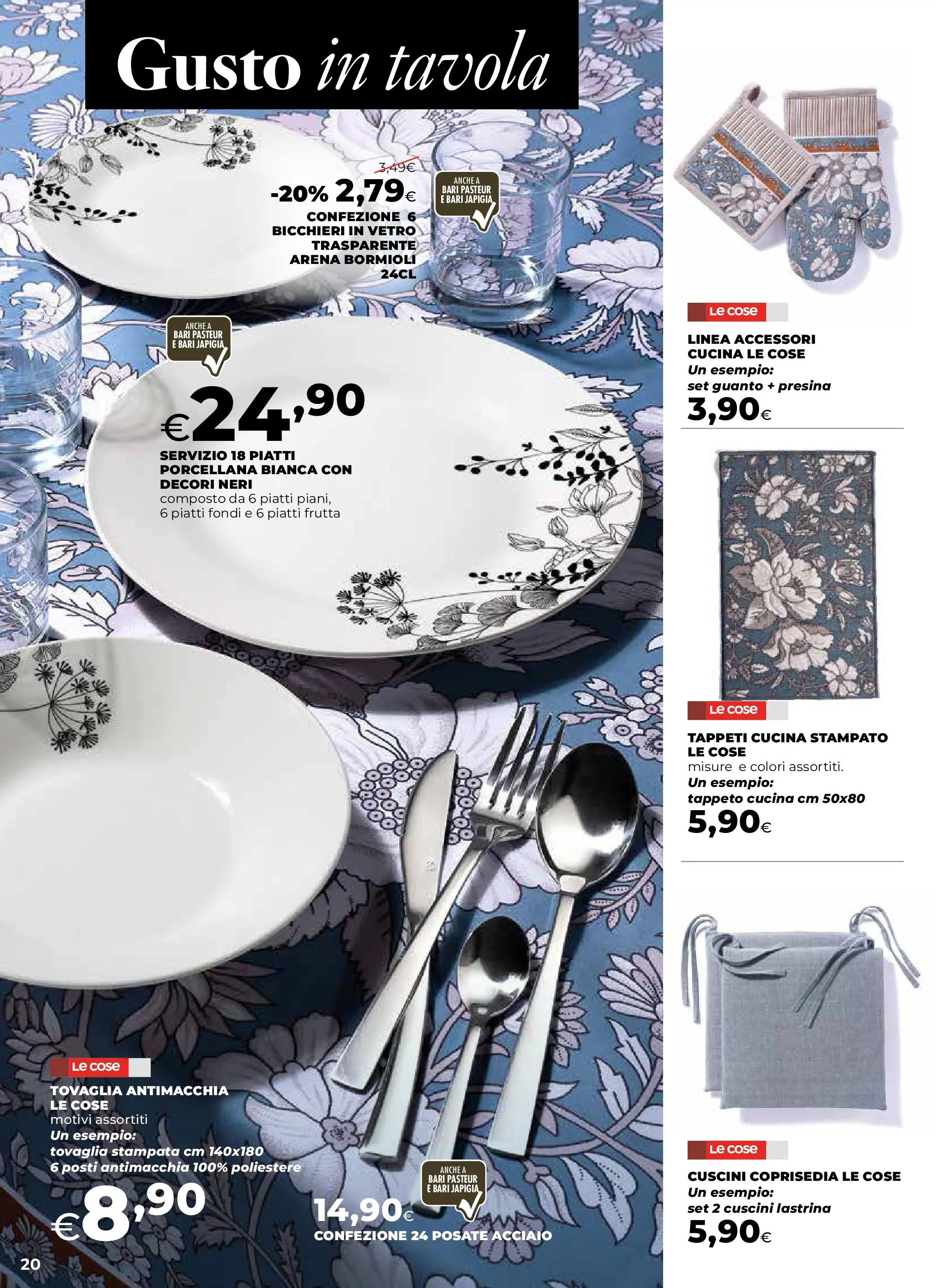 Anteprima volantino Ipercoop dal ﻿09/10/2025﻿ ﻿- nuovo offerte | Pagina: 20 | Prodotti: Posate, Presina, Frutta, Tappeto