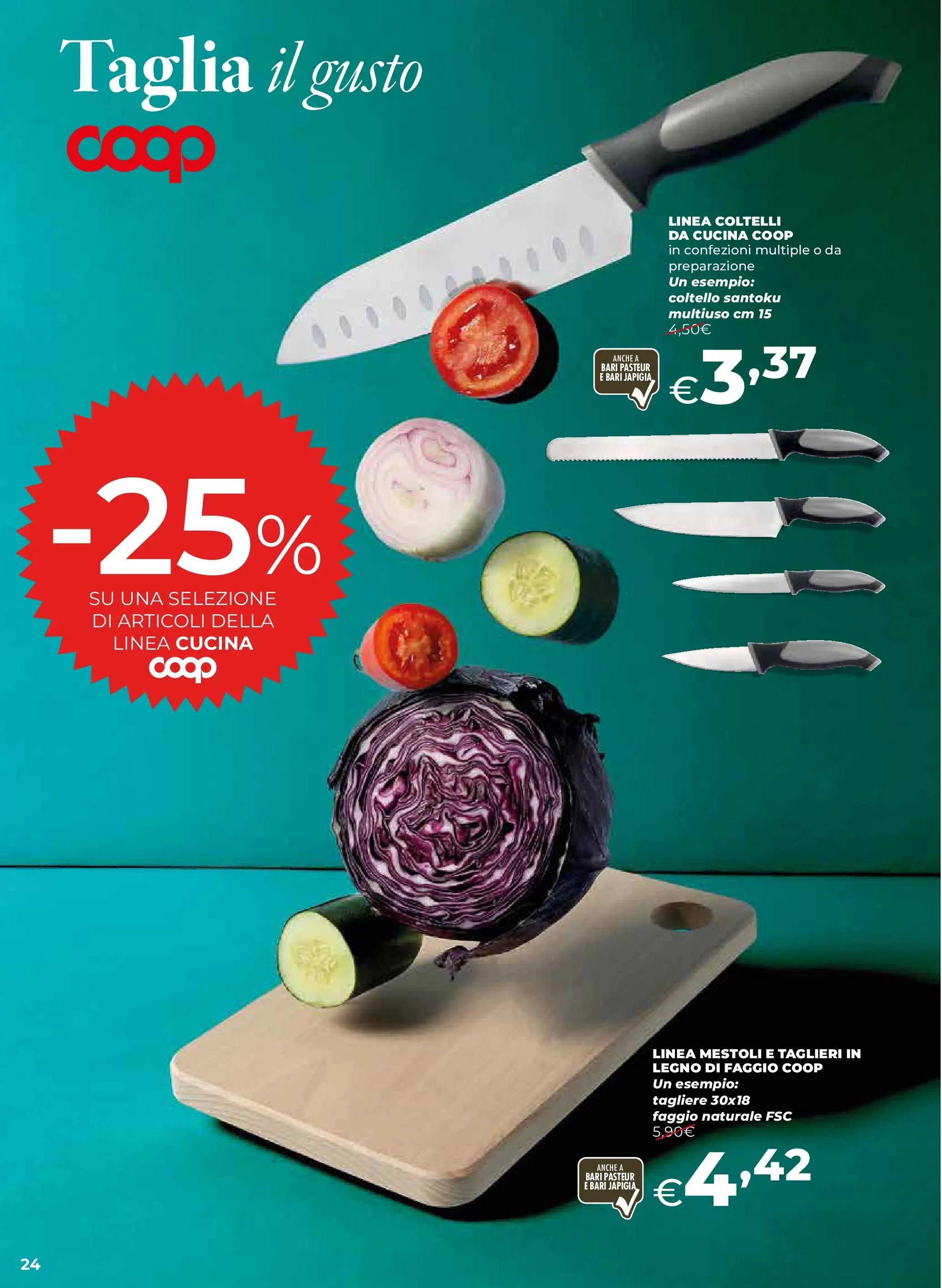 Anteprima volantino Ipercoop dal ﻿09/10/2025﻿ ﻿- nuovo offerte | Pagina: 24 | Prodotti: Tagliere