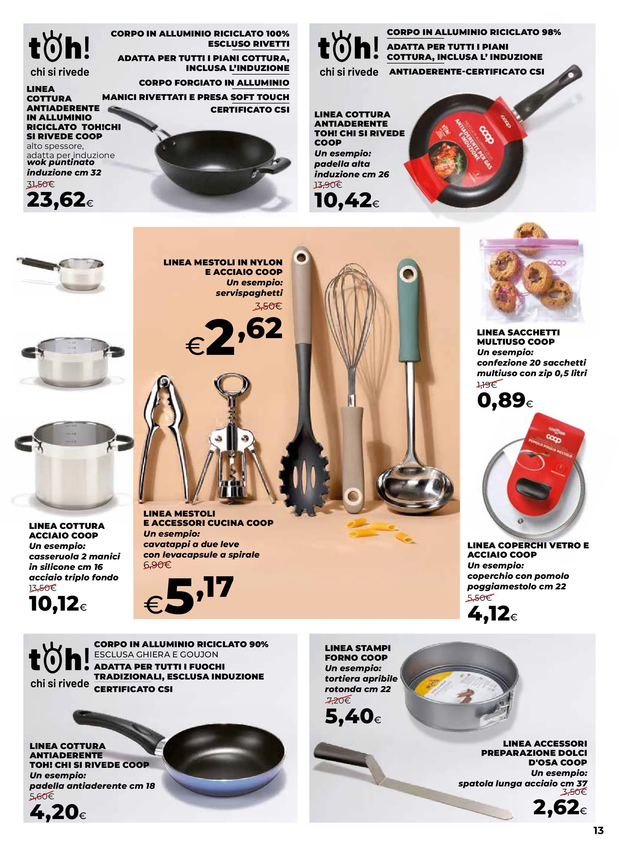 Anteprima volantino Ipercoop dal ﻿09/10/2025﻿ ﻿- nuovo offerte | Pagina: 13 | Prodotti: Tortiera, Spatola, Silicone, Casseruola