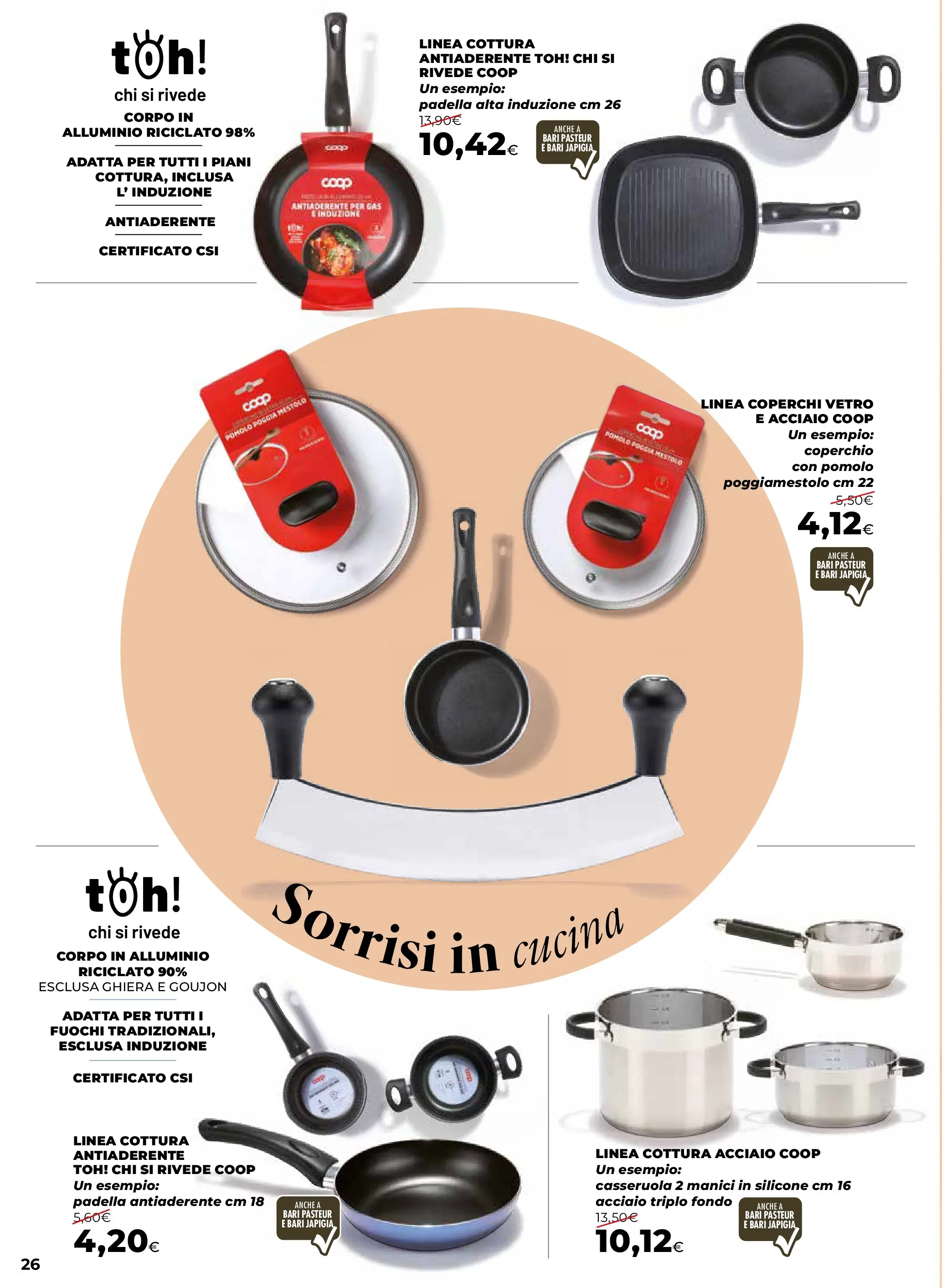 Anteprima volantino Ipercoop dal ﻿09/10/2025﻿ ﻿- nuovo offerte | Pagina: 26 | Prodotti: Padella, Casseruola, Alluminio, Doccia