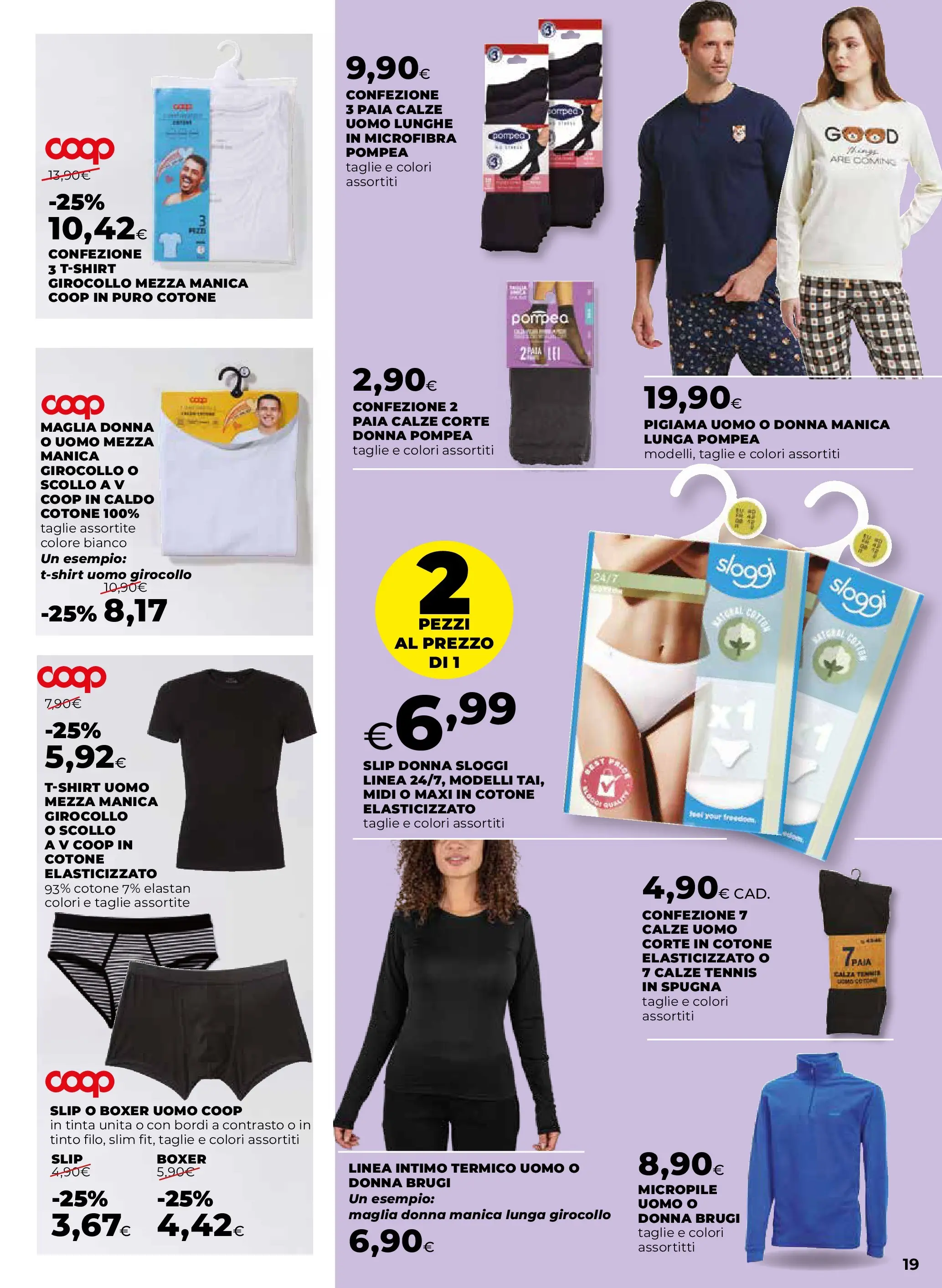 Anteprima volantino Ipercoop dal ﻿09/10/2025﻿ ﻿- nuovo offerte | Pagina: 19 | Prodotti: Spugna, Intimo, Pigiama, Boxer