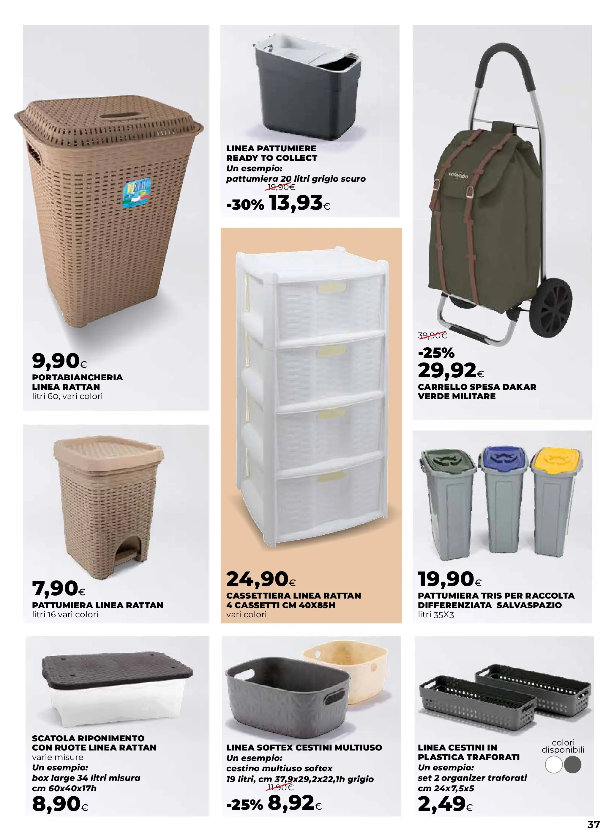 Anteprima volantino Ipercoop dal ﻿09/10/2025﻿ ﻿- nuovo offerte | Pagina: 37 | Prodotti: Carrello, Pattumiera, Cestino, Portabiancheria