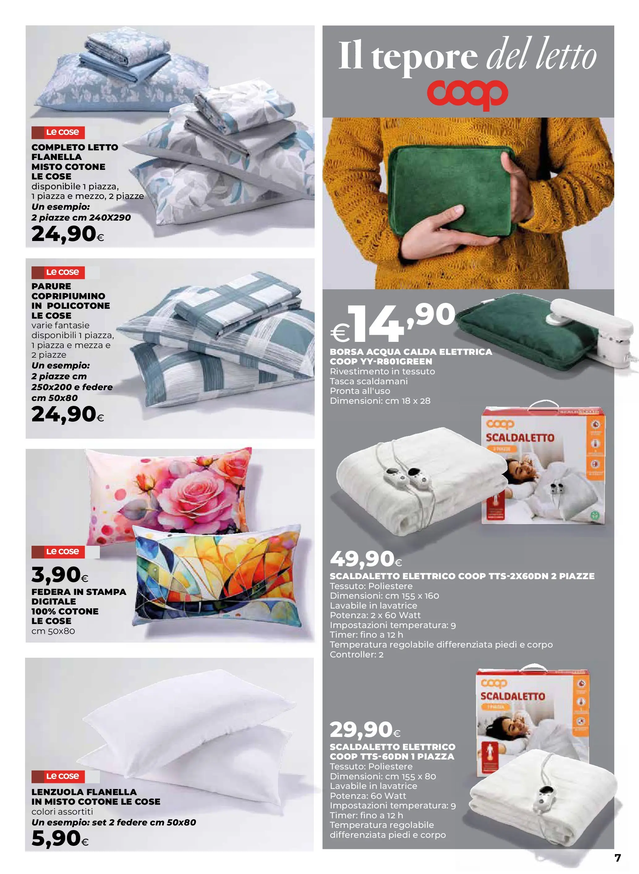 Anteprima volantino Ipercoop dal ﻿09/10/2025﻿ ﻿- nuovo offerte | Pagina: 7 | Prodotti: Acqua, Stampa, Letto, Federa
