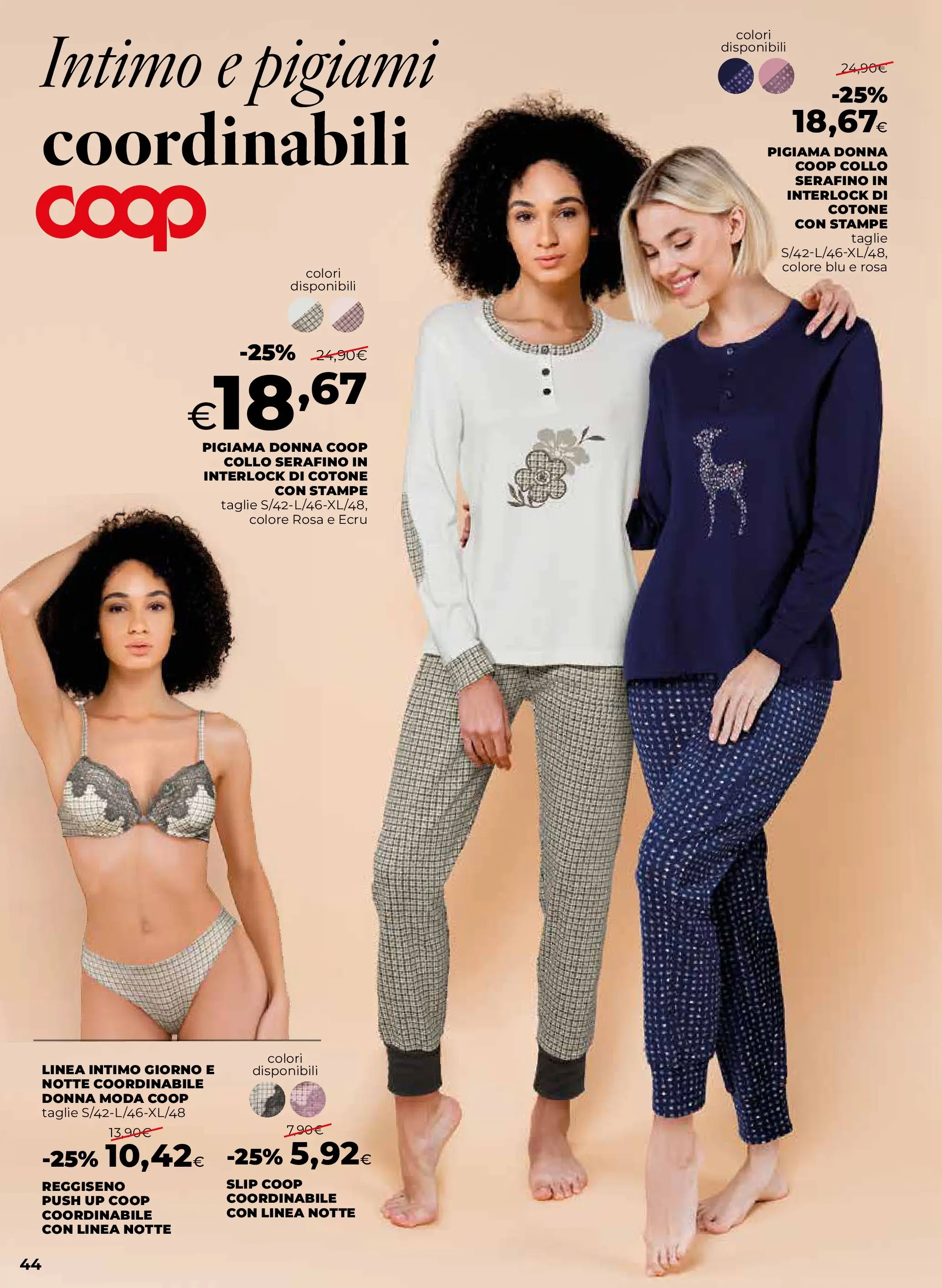 Anteprima volantino Ipercoop dal ﻿09/10/2025﻿ ﻿- nuovo offerte | Pagina: 44 | Prodotti: Intimo, Reggiseno, Pigiama, Slip