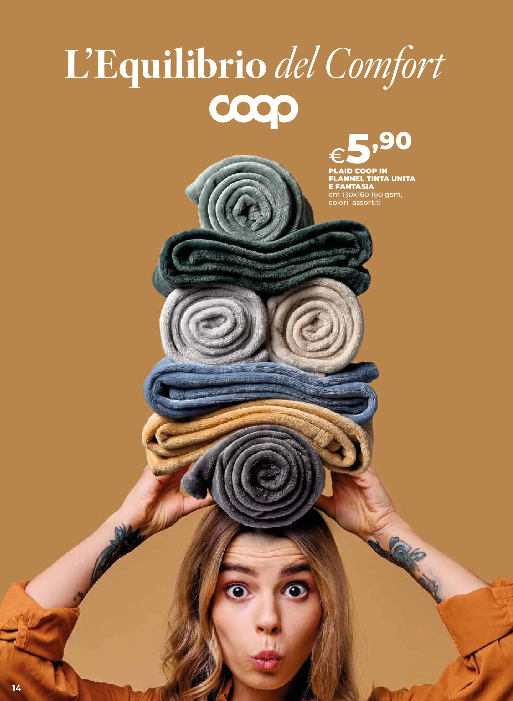Anteprima volantino Ipercoop dal ﻿09/10/2025﻿ ﻿- nuovo offerte | Pagina: 14 | Prodotti: Plaid