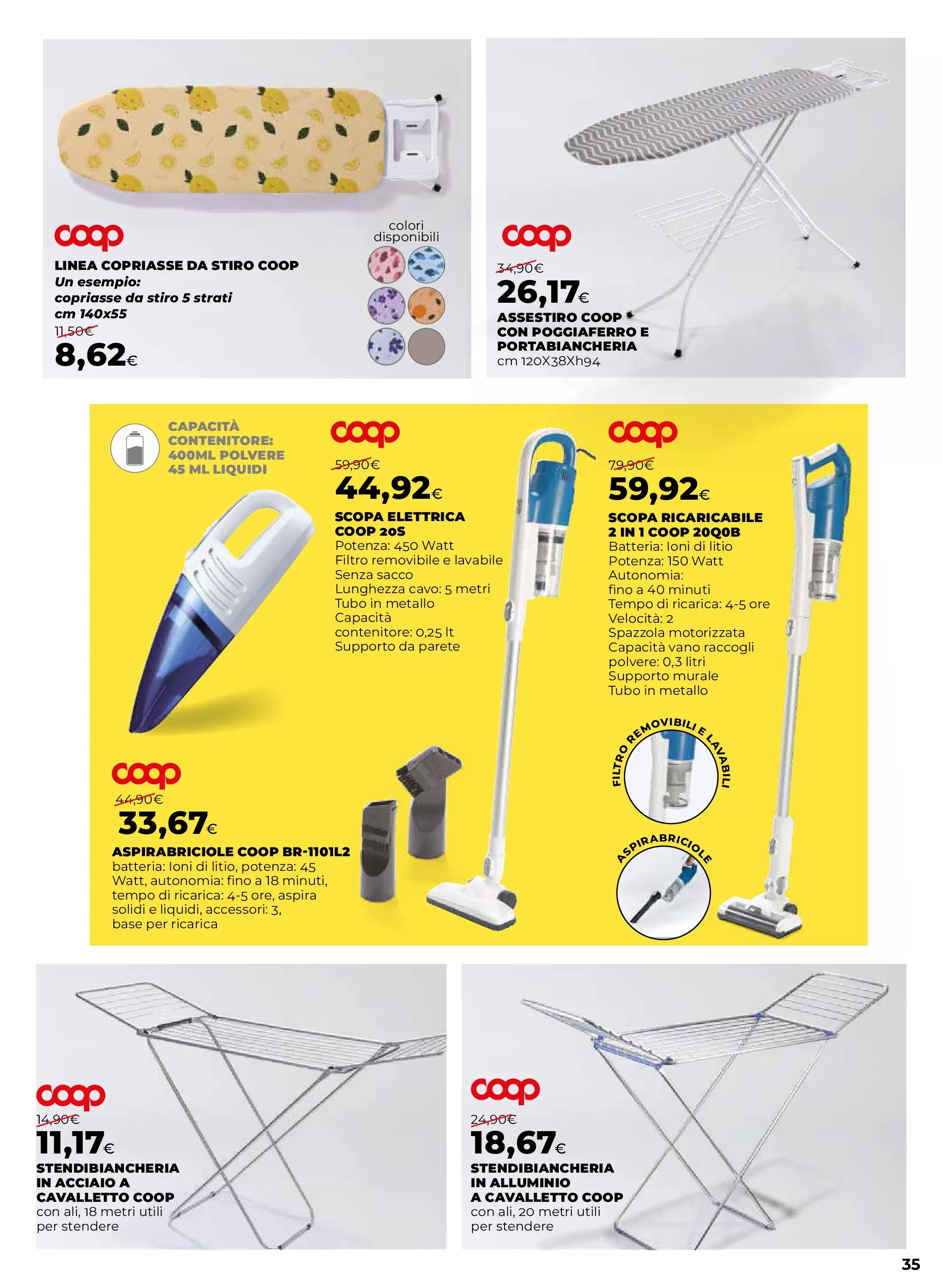 Anteprima volantino Ipercoop dal ﻿09/10/2025﻿ ﻿- nuovo offerte | Pagina: 35 | Prodotti: Tubo, Scopa, Alluminio, Batteria