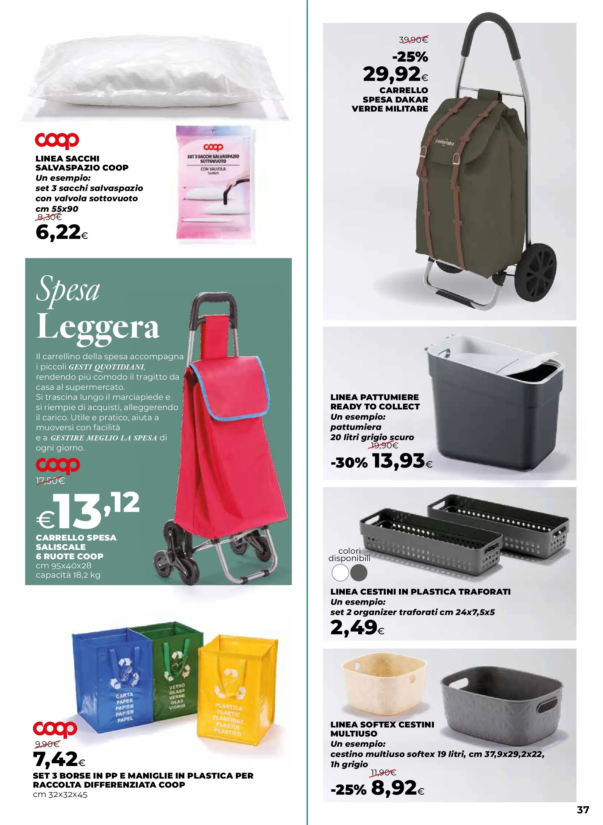 Anteprima volantino Ipercoop dal ﻿09/10/2025﻿ ﻿- nuovo offerte | Pagina: 37 | Prodotti: Carrello, Pattumiera, Cestino