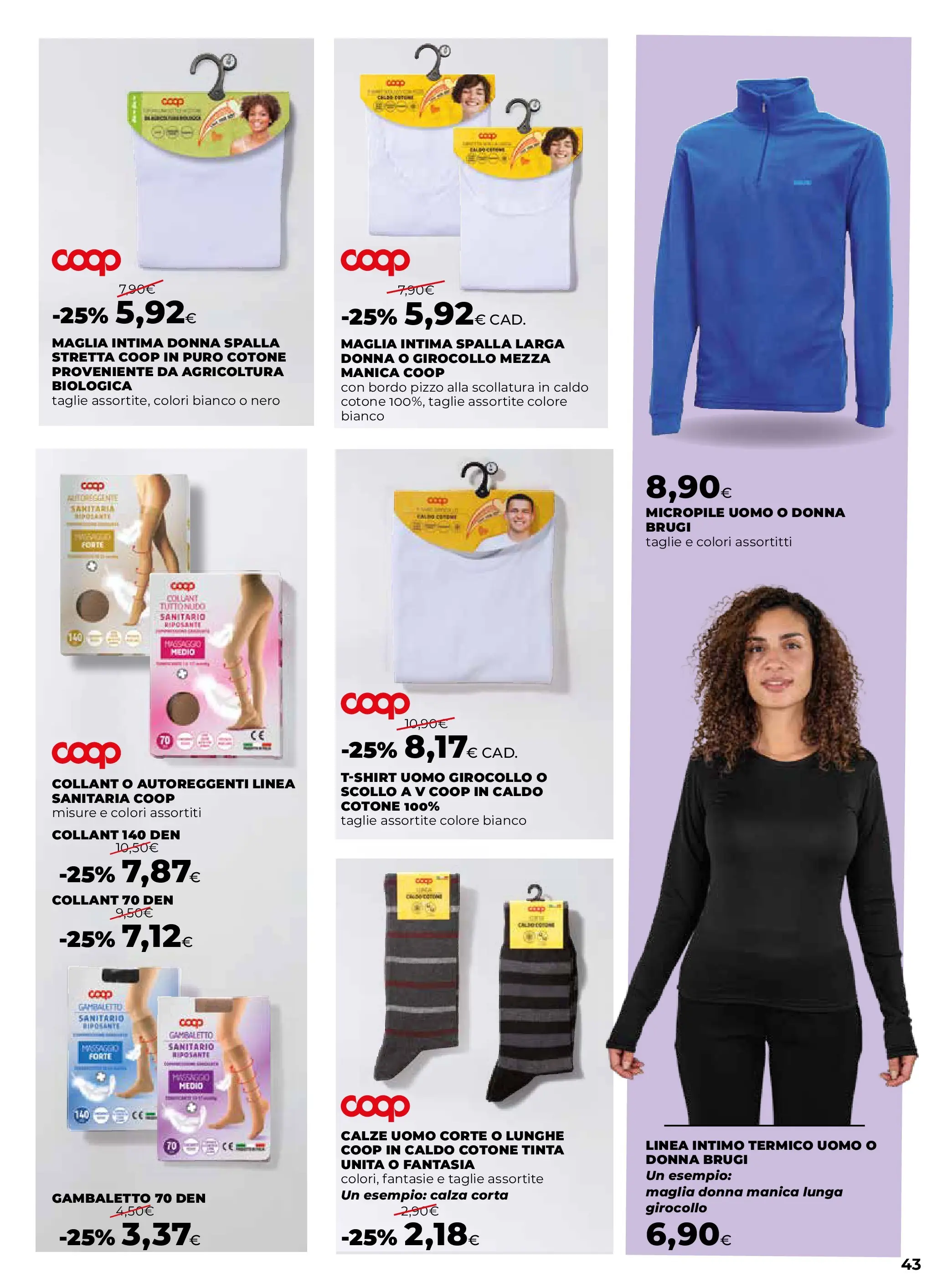 Anteprima volantino Ipercoop dal ﻿09/10/2025﻿ ﻿- nuovo offerte | Pagina: 43 | Prodotti: Intimo, Collant