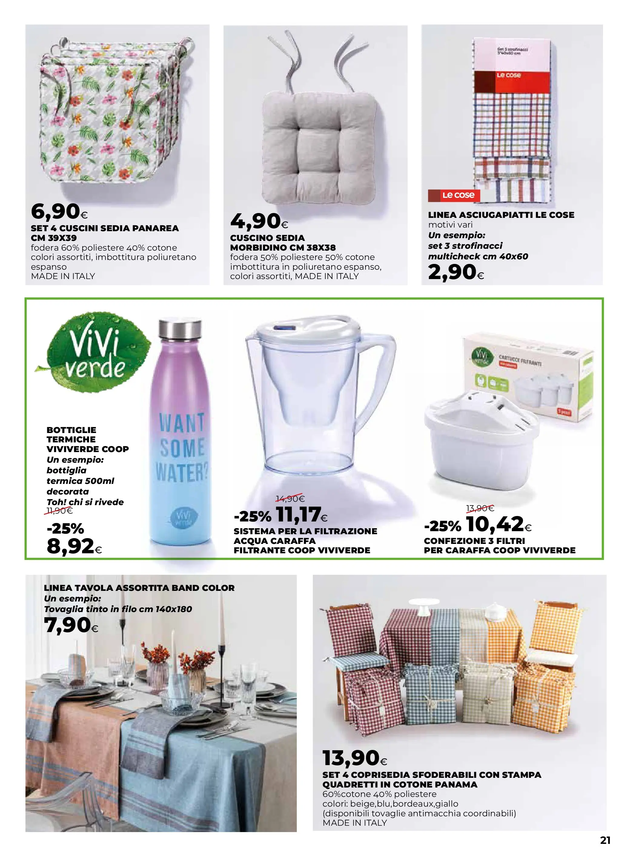 Nuovo Offerte nelle vicinanze - Casa al top dal 09/10/2025 > offerte anteprima 🛍️ | Pagina: 21 | Prodotti: Caraffa, Stampa, Cuscino, Coprisedia