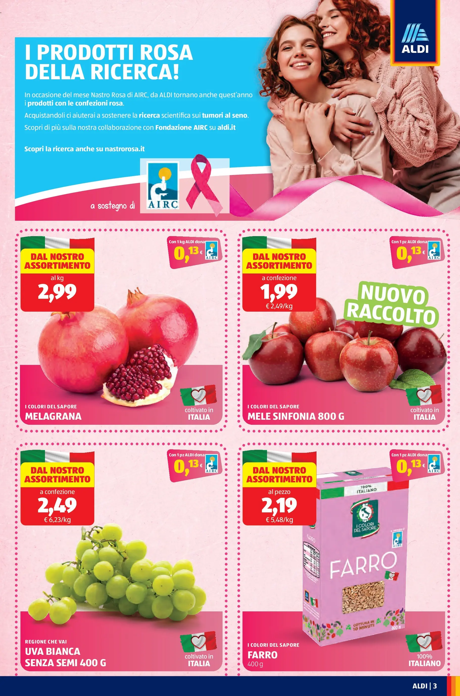 Nuovo Aldi - Offerte da paura dal 12/10/2025 > offerte anteprima 🛍️ | Pagina: 3 | Prodotti: Mele, Uva, Farro