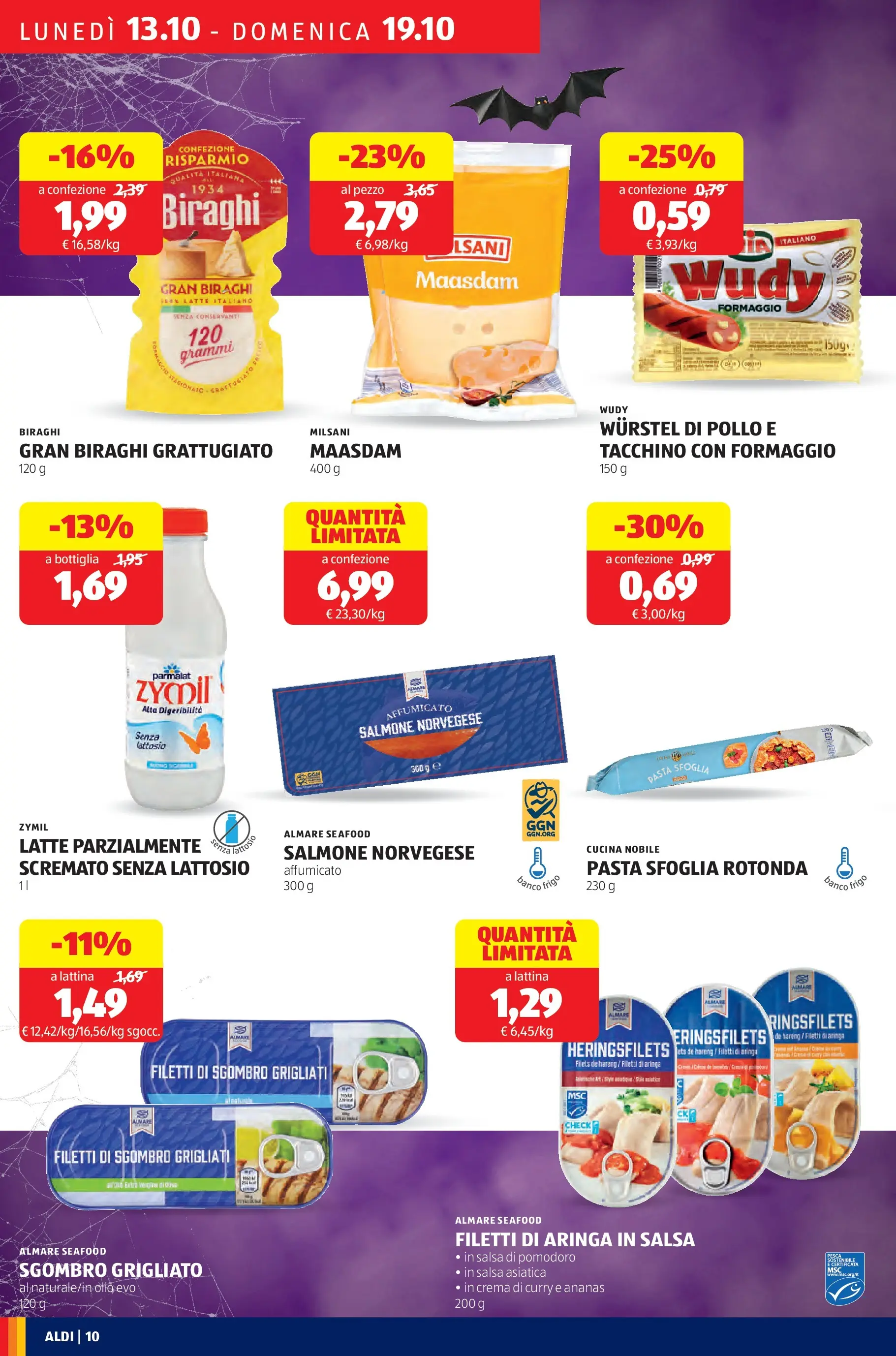 Nuovo Aldi - Offerte da paura dal 12/10/2025 > offerte anteprima 🛍️ | Pagina: 10 | Prodotti: Tacchino, Pasta, Latte parzialmente scremato, Bottiglia