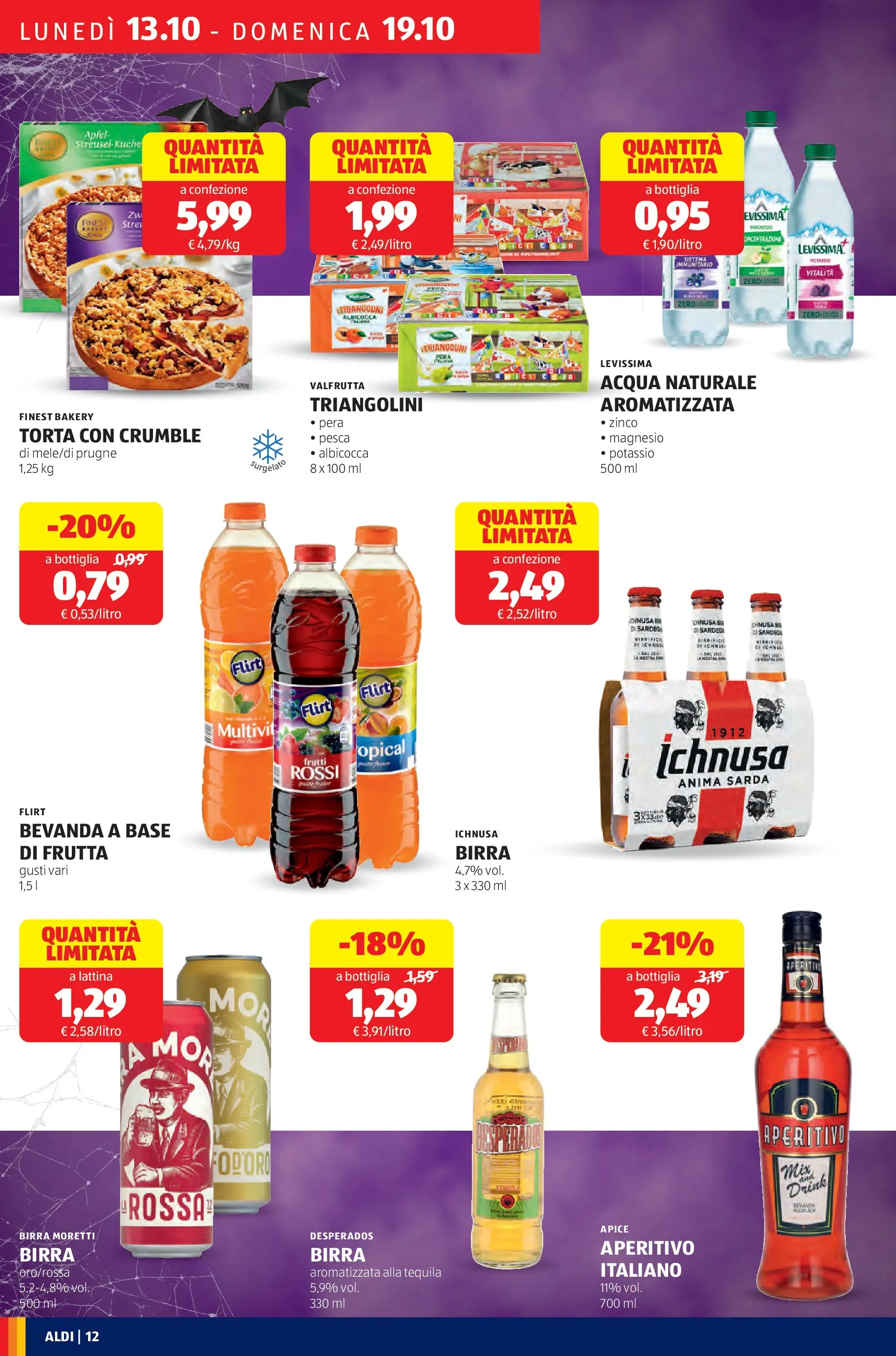 Nuovo Aldi - Offerte da paura dal 12/10/2025 > offerte anteprima 🛍️ | Pagina: 12 | Prodotti: Birra, Birra Moretti, Tequila, Pera