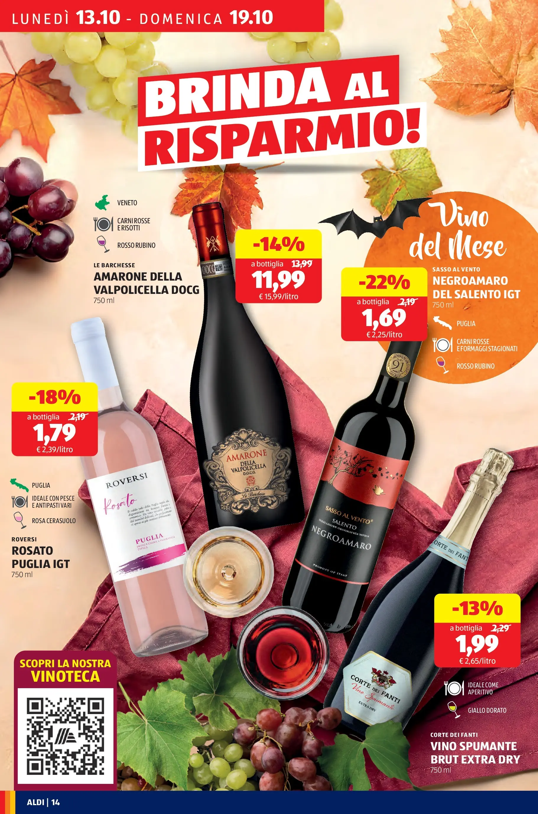 Nuovo Aldi - Offerte da paura dal 12/10/2025 > offerte anteprima 🛍️ | Pagina: 14 | Prodotti: Pesce, Vino, Spumante, Bottiglia
