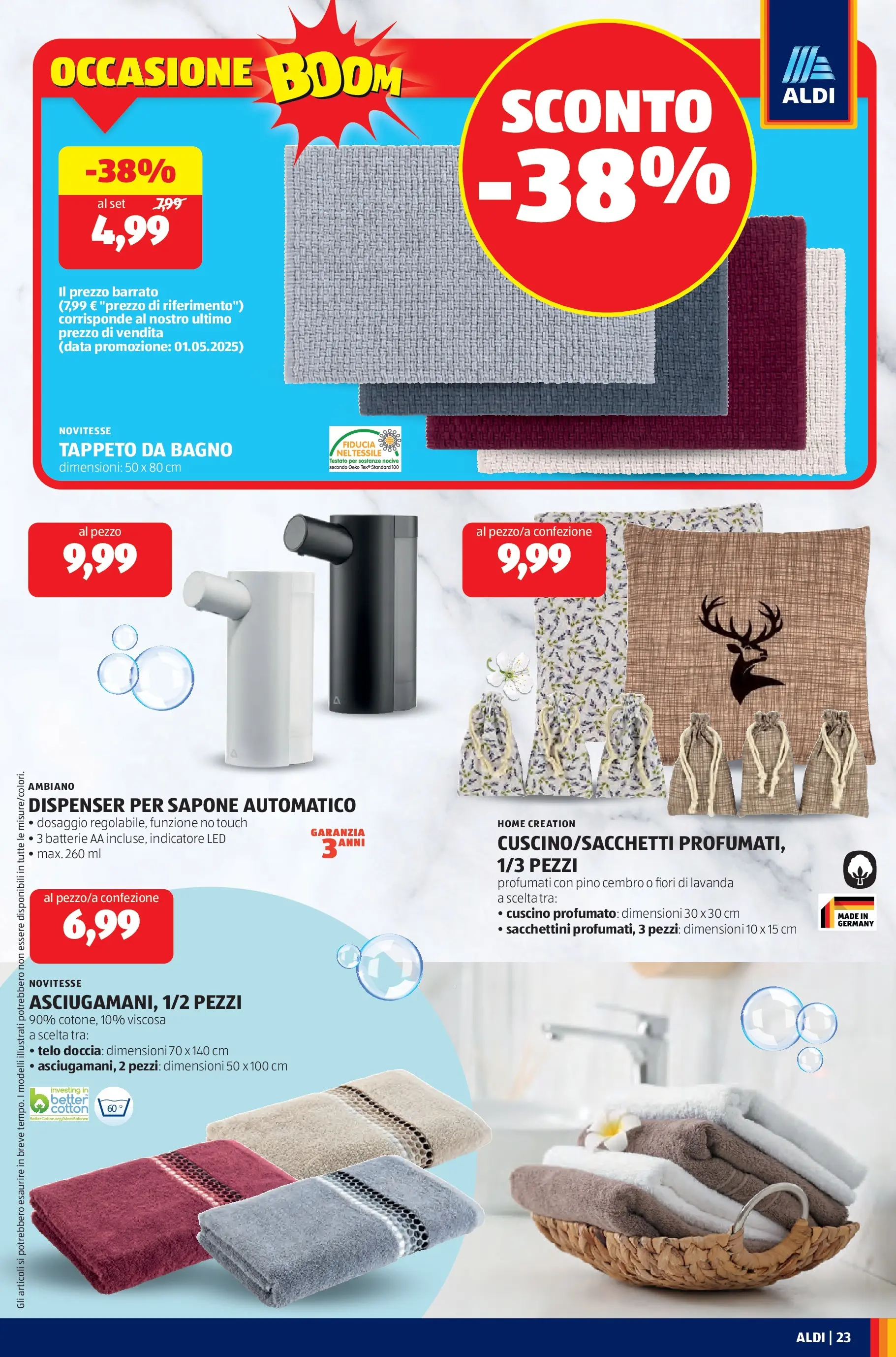 Nuovo Aldi - Offerte da paura dal 12/10/2025 > offerte anteprima 🛍️ | Pagina: 23 | Prodotti: Bagno, Doccia, Tappeto, Batterie