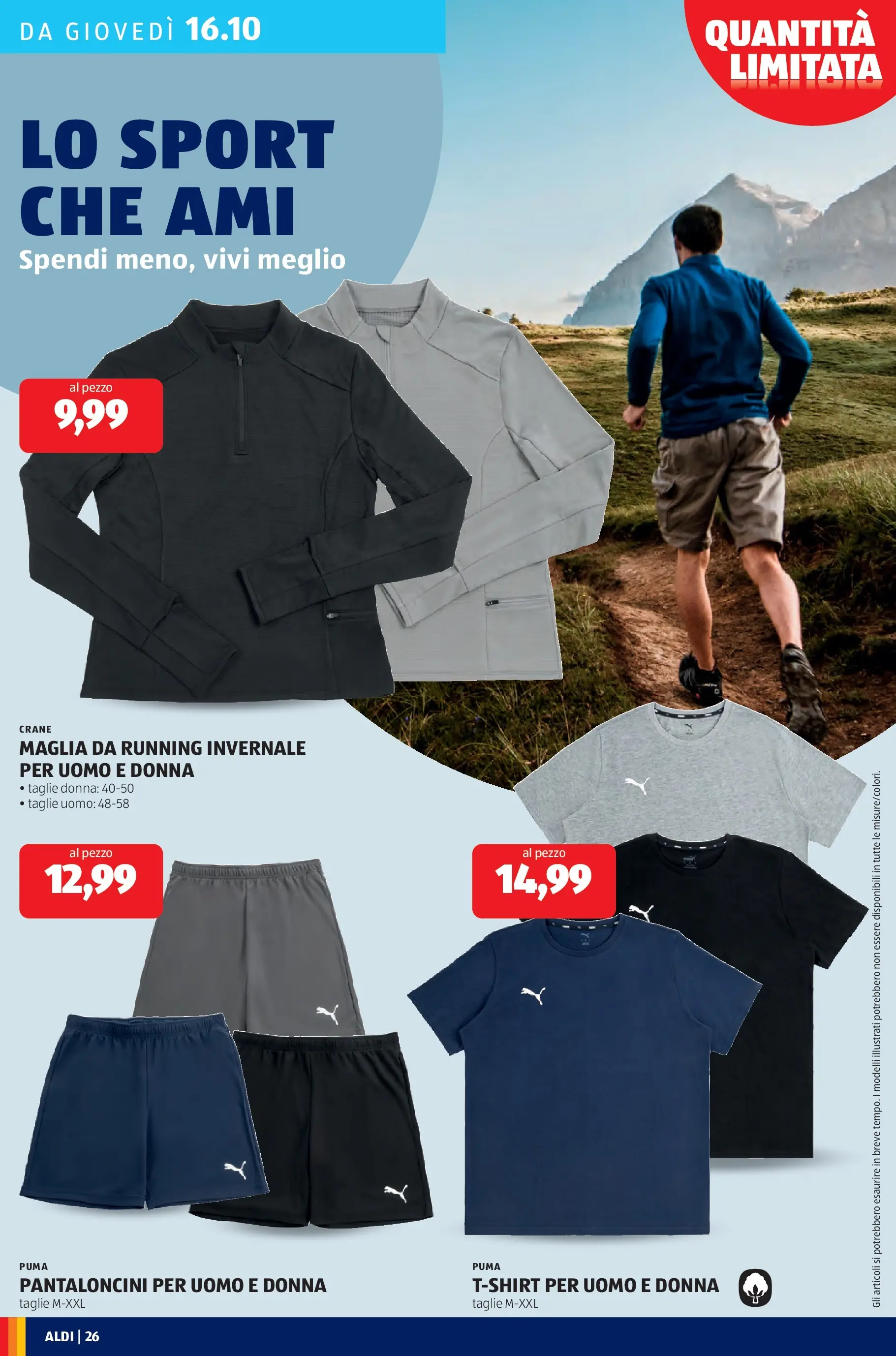 Nuovo Aldi - Offerte da paura dal 12/10/2025 > offerte anteprima 🛍️ | Pagina: 26 | Prodotti: Pantaloncini, T-shirt