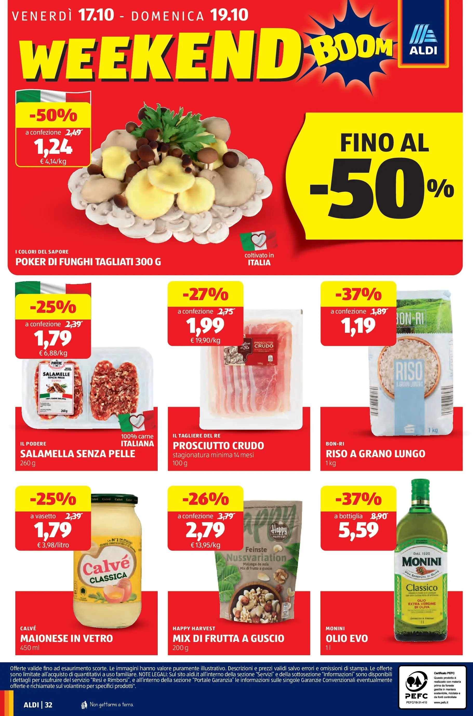 Nuovo Aldi - Offerte da paura dal 12/10/2025 > offerte anteprima 🛍️ | Pagina: 32 | Prodotti: Prosciutto Crudo, Maionese, Olio, Olio extra vergine