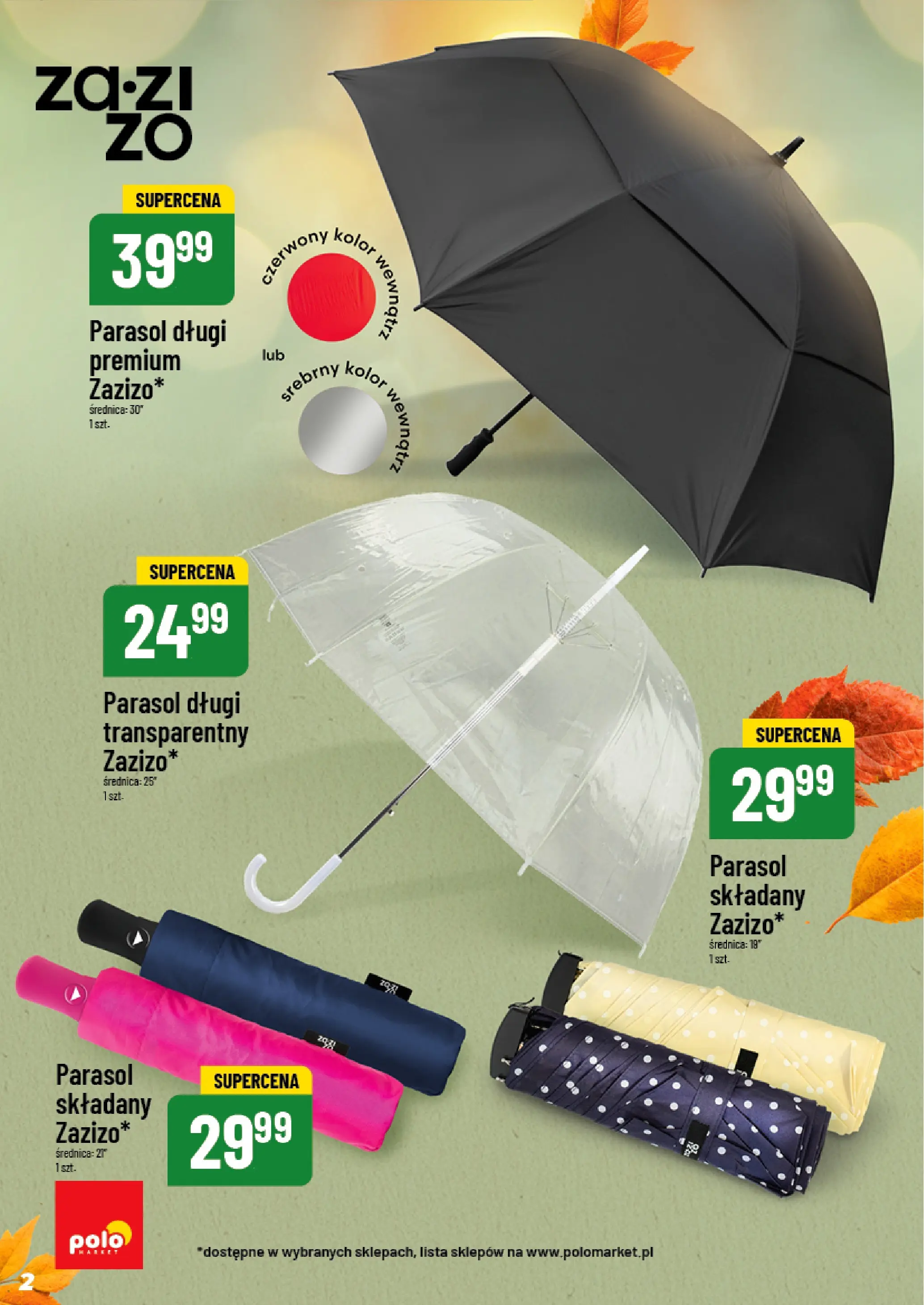 POLOmarket gazetka od jutra (08.10.2025) - Nowa PDF | Strona: 2 | Produkty: Parasol