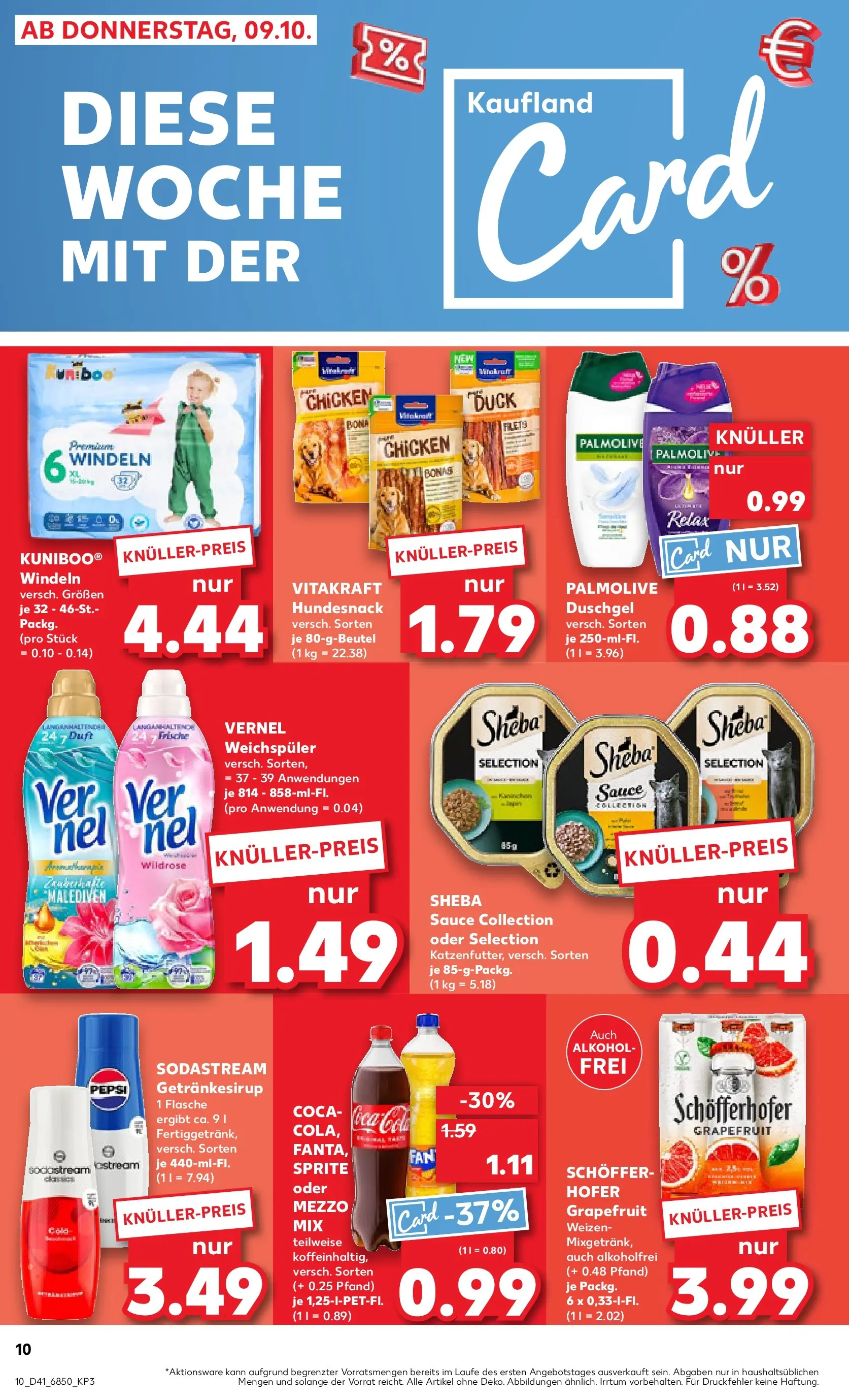 Prospekt Kaufland ab 08.10.2025 » Angebote und Werbung Online | Seite: 10 | Produkte: Duschgel, Weichspüler, Shower Gel, Pepsi Prospekt Kaufland ab 08.10.2025 » Angebote Online zum Blättern | Seite: 10 | Produkte: Duschgel, Weichspüler, Shower Gel, Pepsi