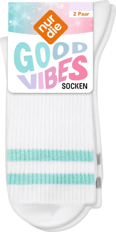nur die Socken mit Glitzer-Streifen weiß + grau + blau Gr. 35-38