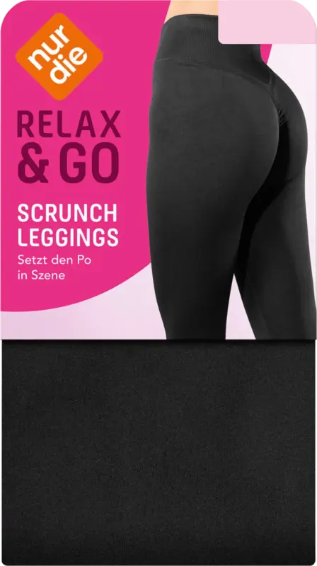 nur die Scrunch Leggings schwarz Gr. 32/34