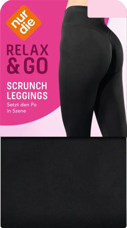 nur die Scrunch Leggings schwarz Gr. 40/42
