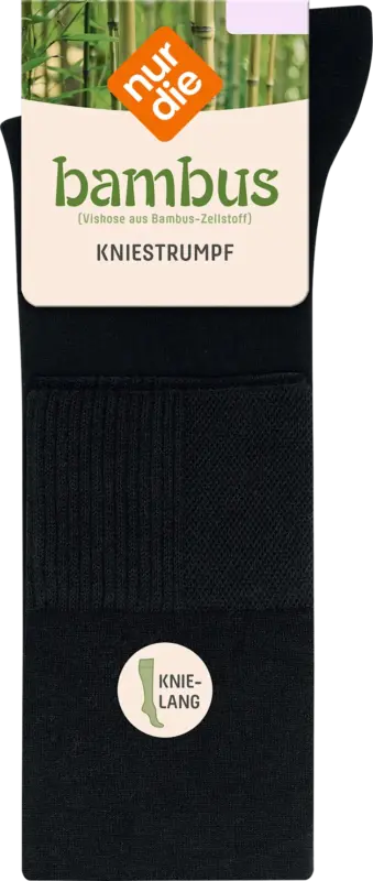 nur die Kniestrümpfe mit Bambus-Viskose schwarz Gr. 35-38