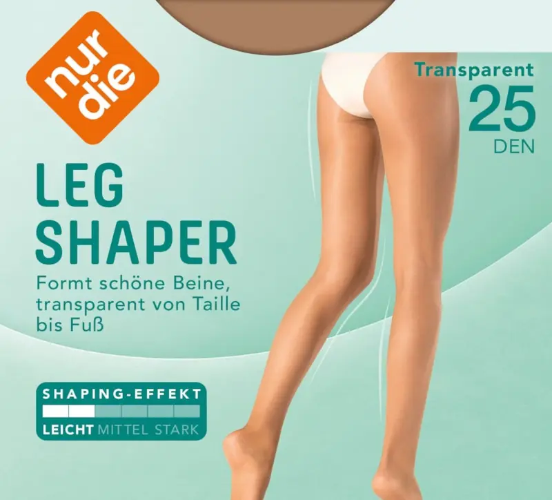 nur die Strumpfhose Leg Shaper mit Shaping-Funktion mandel Gr. 38/40, 25 DEN