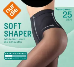 nur die Strumpfhose Soft Shaper mit Shaping-Funktion schwarz Gr. 40/44, 25 DEN
