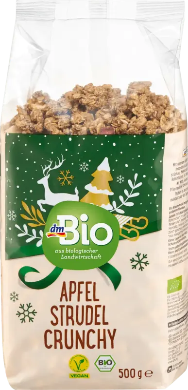 dmBio Müsli Crunchy, Apfelstrudel, 500 g