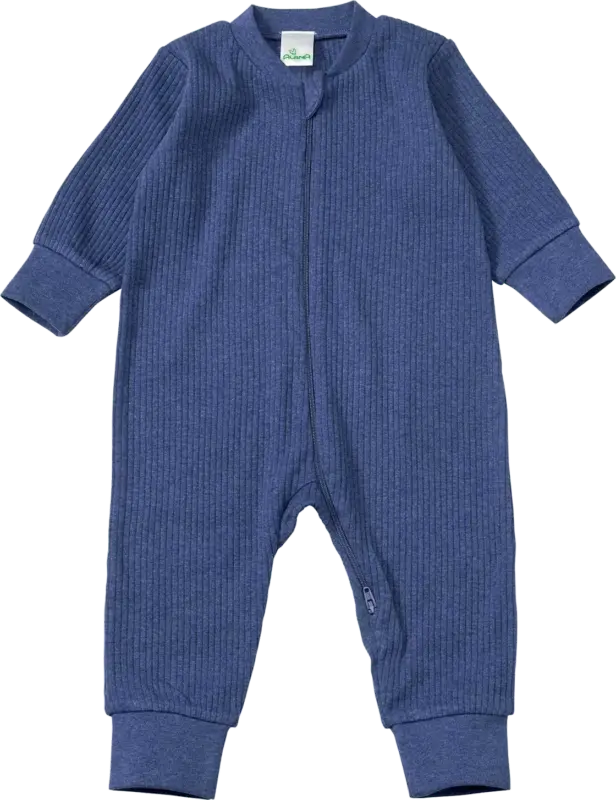 ALANA Schlafanzug mit Ripp-Struktur, blau, Gr. 74/80