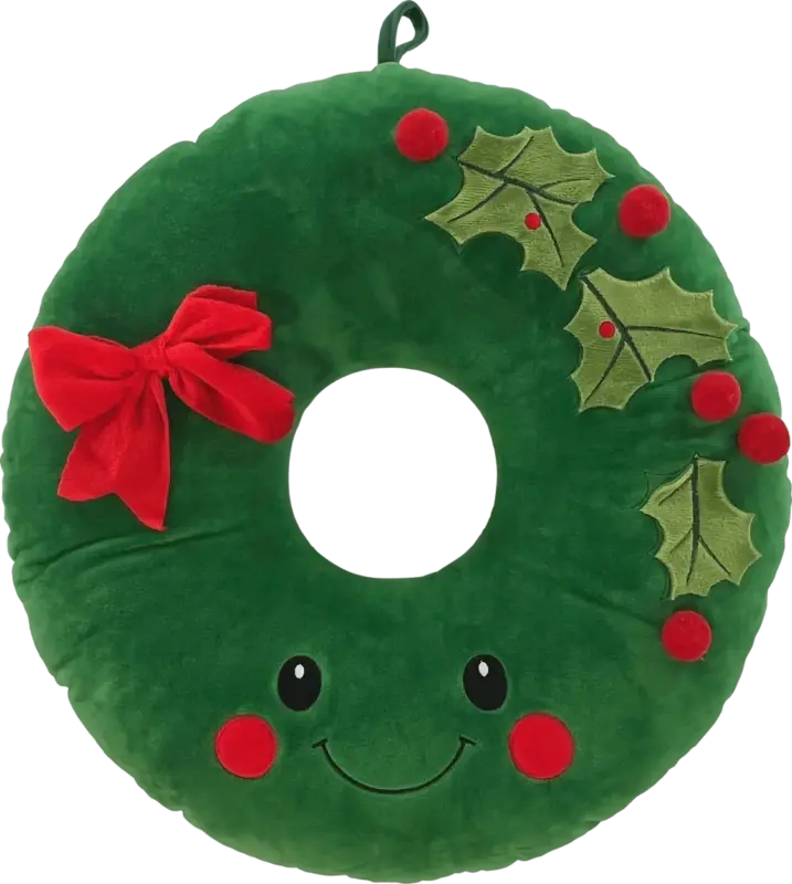 Dekorieren & Einrichten Plüschtürkranz mit Gesicht