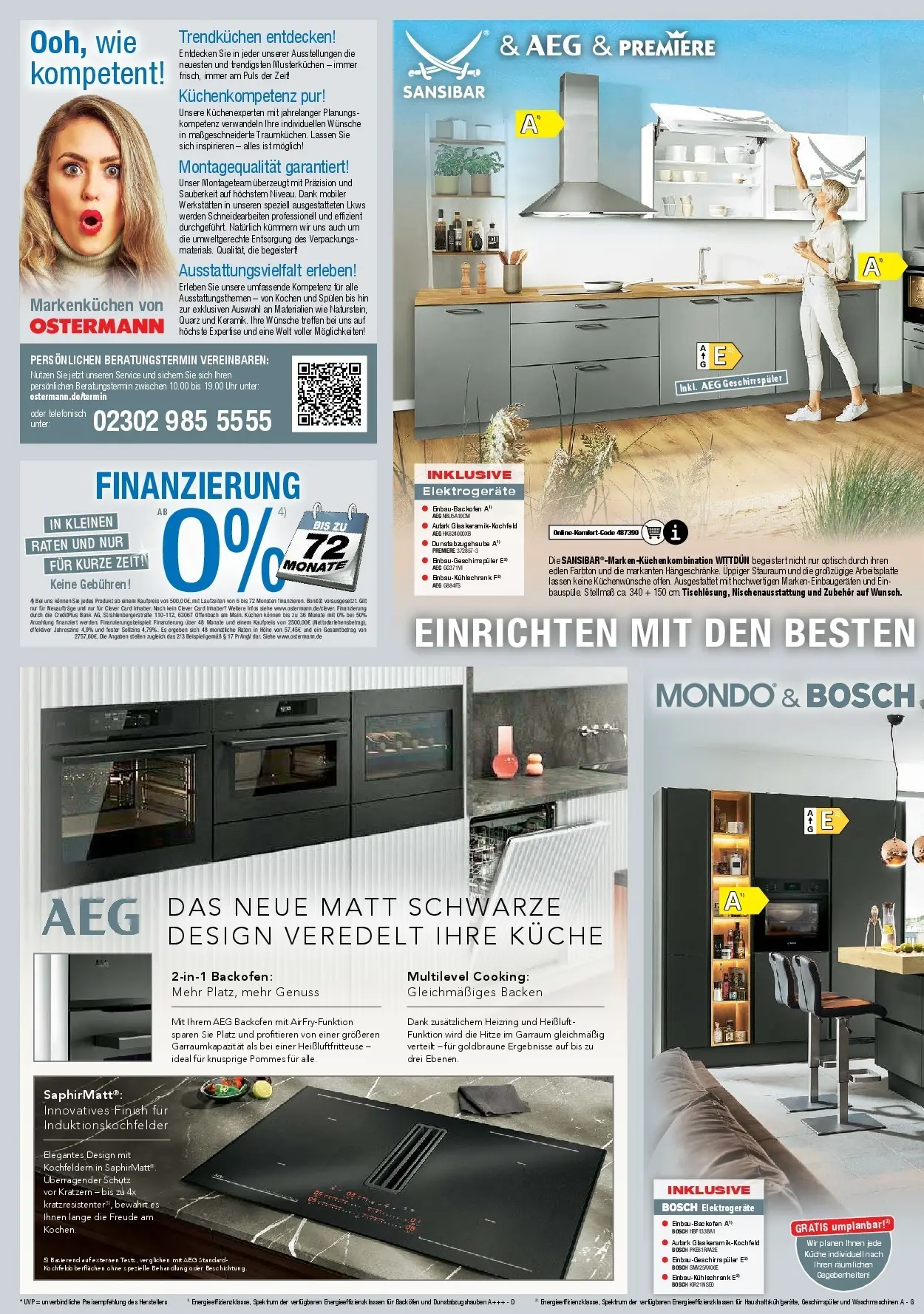 Ostermann - Möbel Ostermann: Neue Möbel wirken Wunder. (ab 10.10.2025) zum Blättern | Seite: 9 | Produkte: Geschirrspüler, Küche, Tür, Uhr