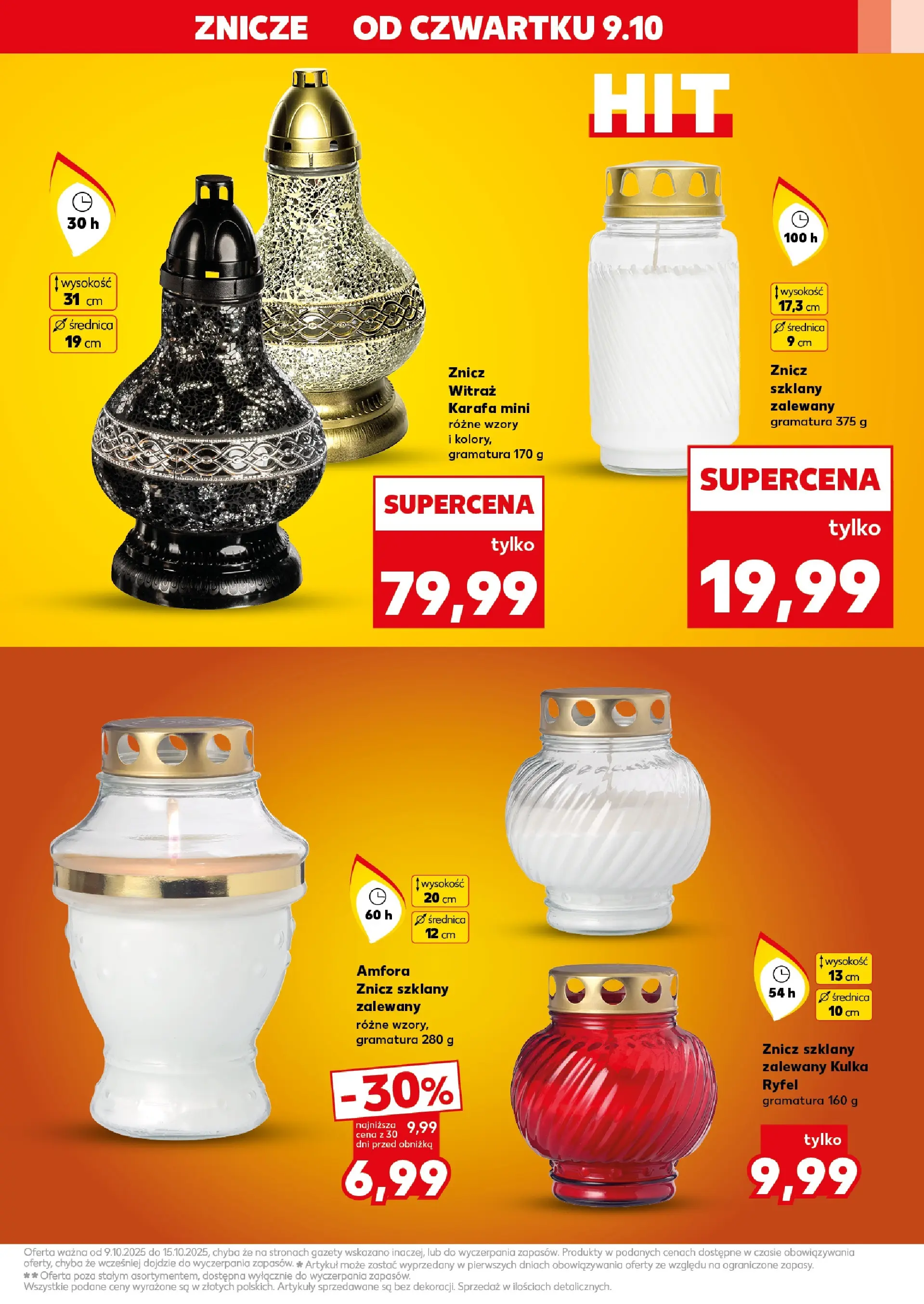 Kaufland gazetka - Znicze od 09.10.2025 - od jutra PDF | Strona: 3 | Produkty: Znicze