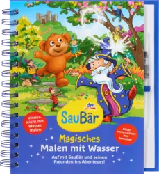 SauBär Geschenkset Magisches Wassermalbuch