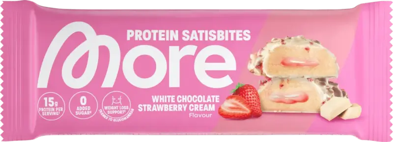 More Nutrition Proteinriegel, White Chocolate Strawberry Cream