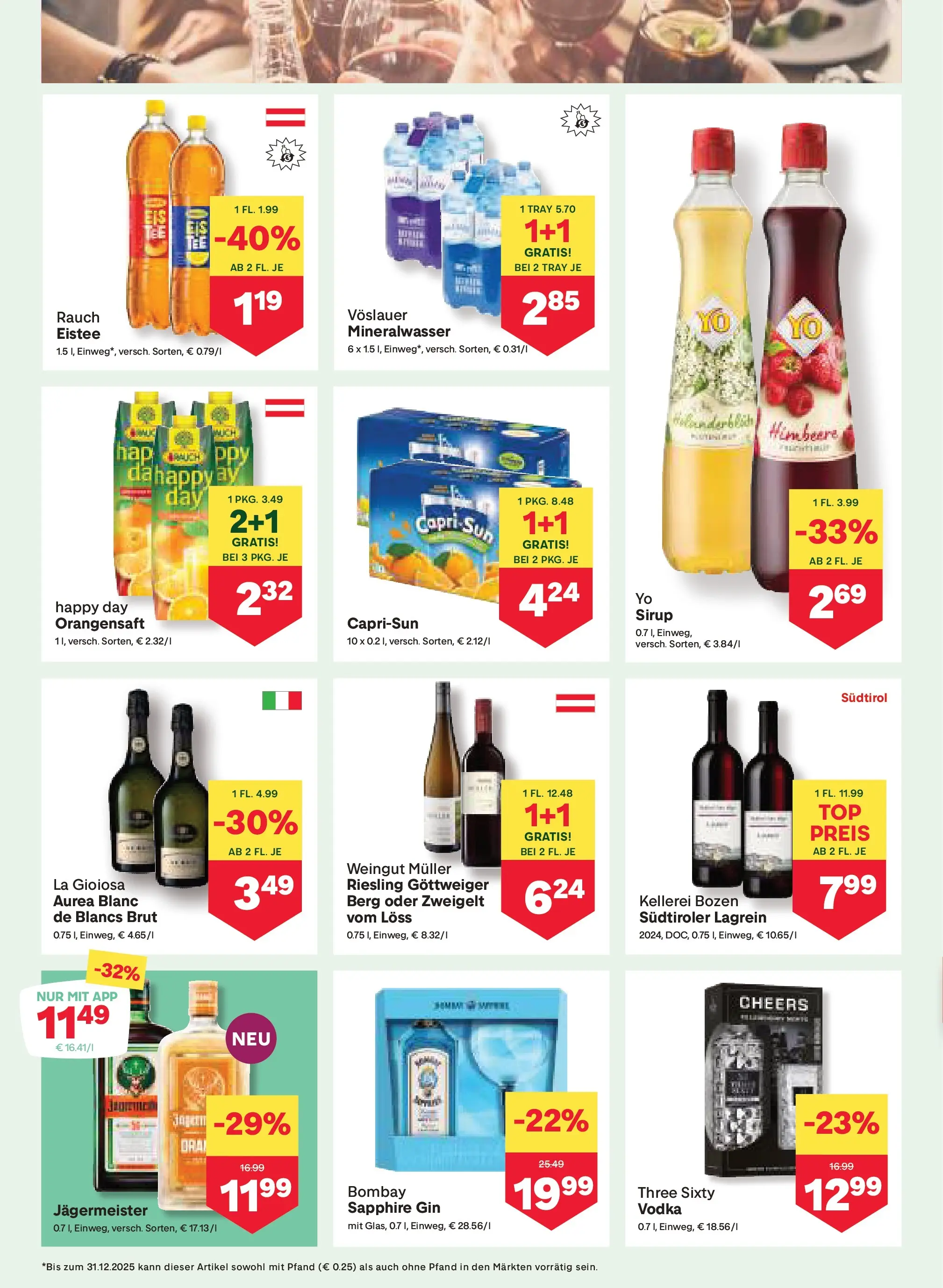 MPREIS Velden von 16.10.2025 - Aktuelle Angebote | Seite: 10 | Produkte: Gin, Himbeere