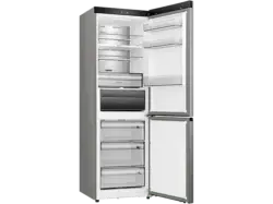 Hisense RB3K330SAIC Kühl- und Gefrierkombination (C, 330 l, 1856 mm hoch, freistehend, No Frost (verminderte Eisbildung), Grau) mit 5 Jahre Geräteschutz